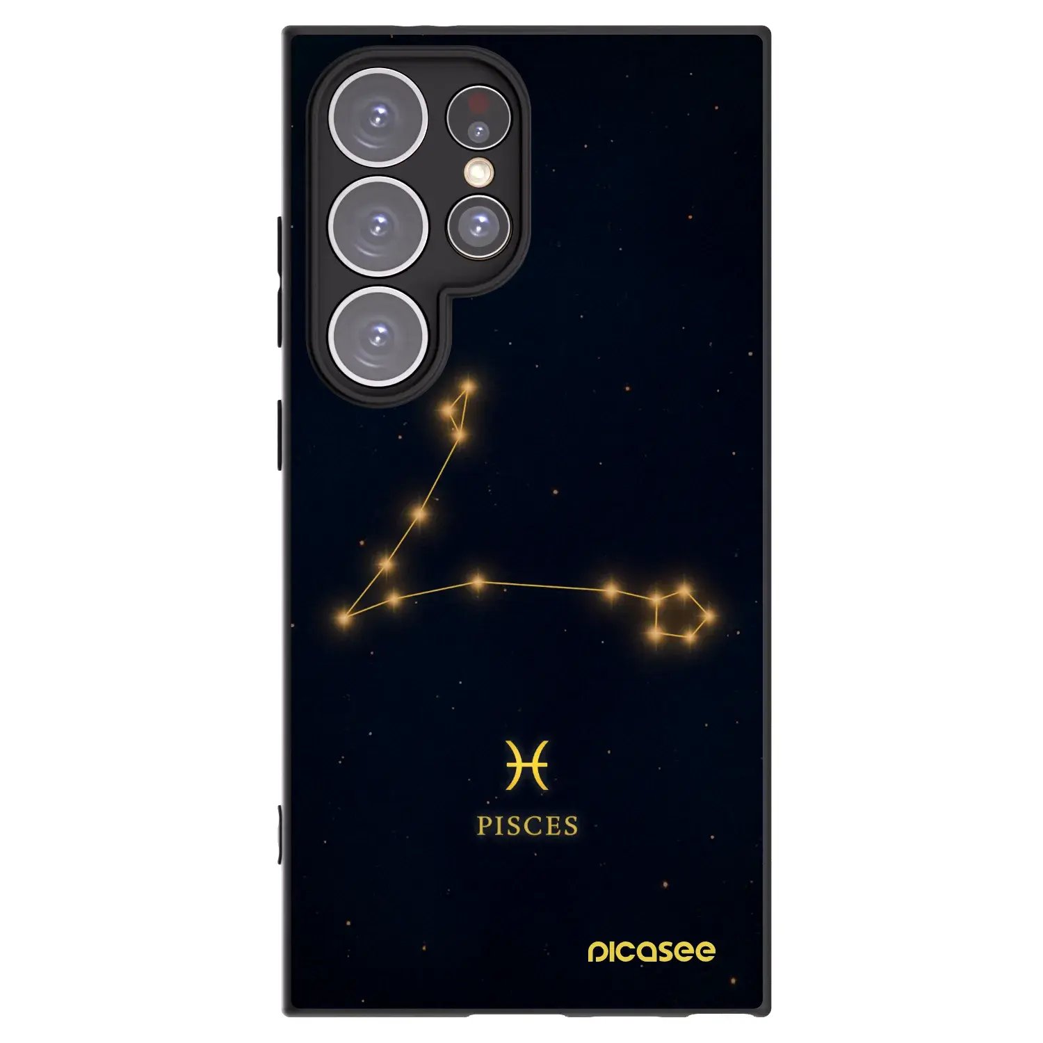 Silikonový černý obal pro Samsung Galaxy S24 Ultra S928B 5G - PISCES