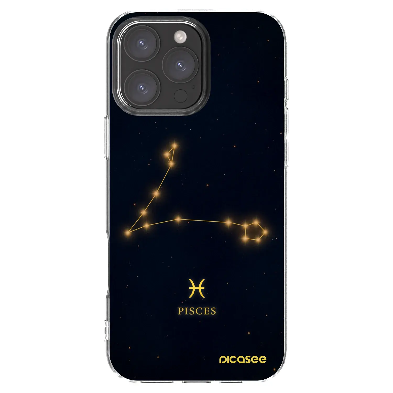 Silikonový průhledný obal pro Apple iPhone 16 Pro Max - PISCES