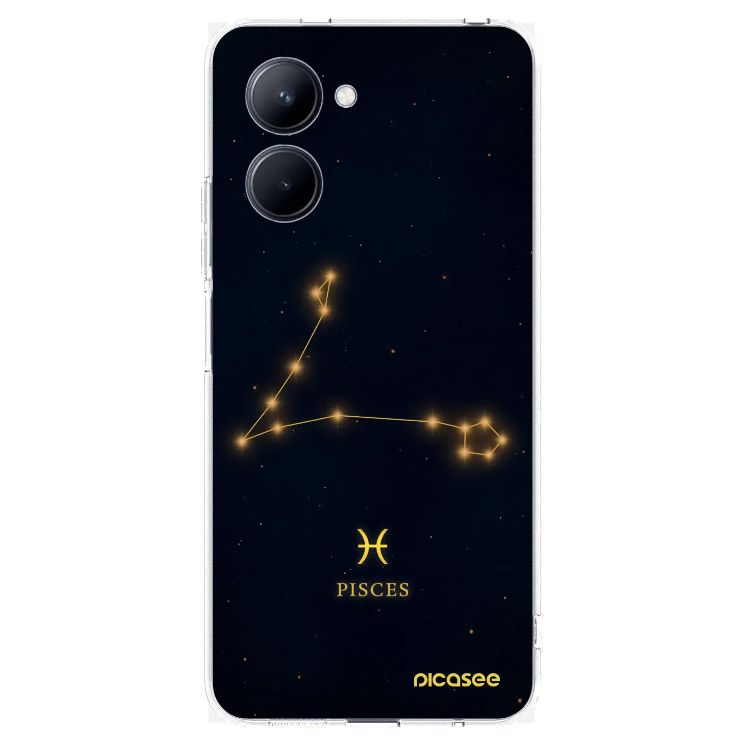 Silikonový průhledný obal pro Realme C33 (2023) - PISCES
