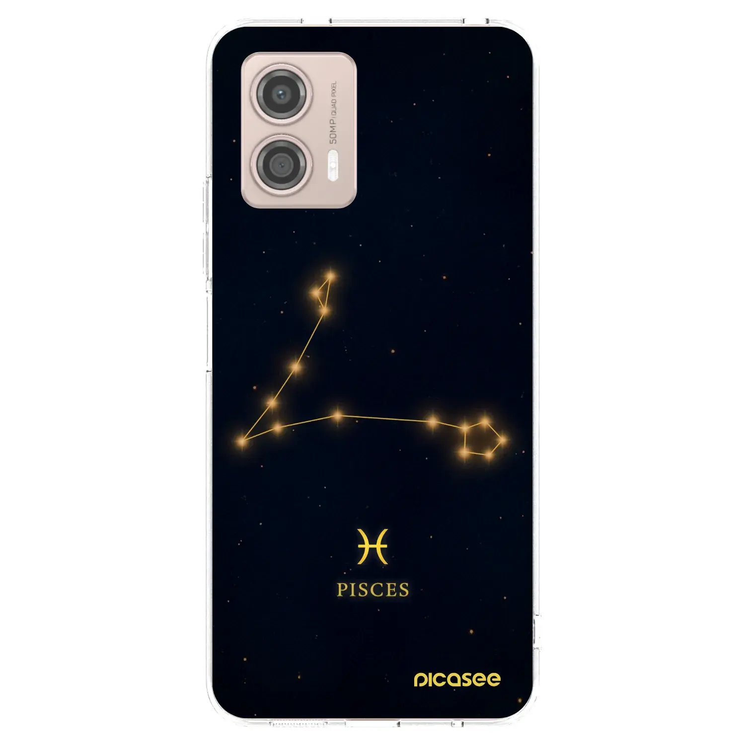 Silikonový průhledný obal pro Motorola Moto G53 5G - PISCES