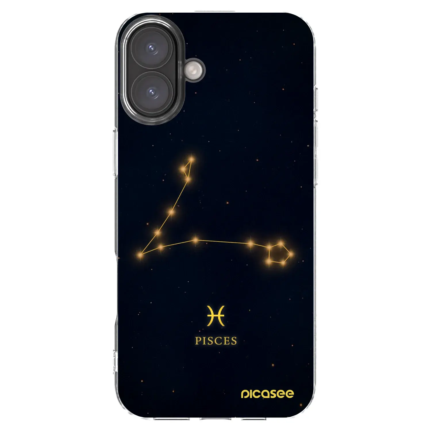 Silikonový průhledný obal pro Apple iPhone 16 Plus - PISCES