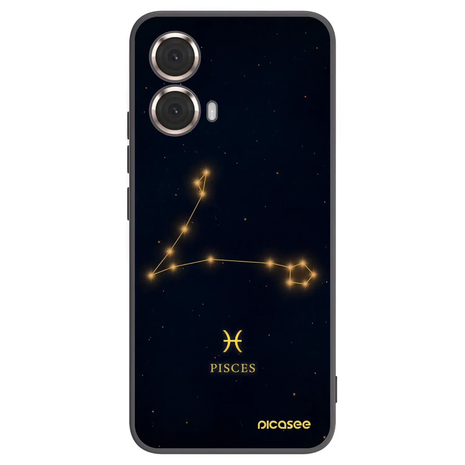 Silikonový černý obal pro Motorola Moto G85 - PISCES