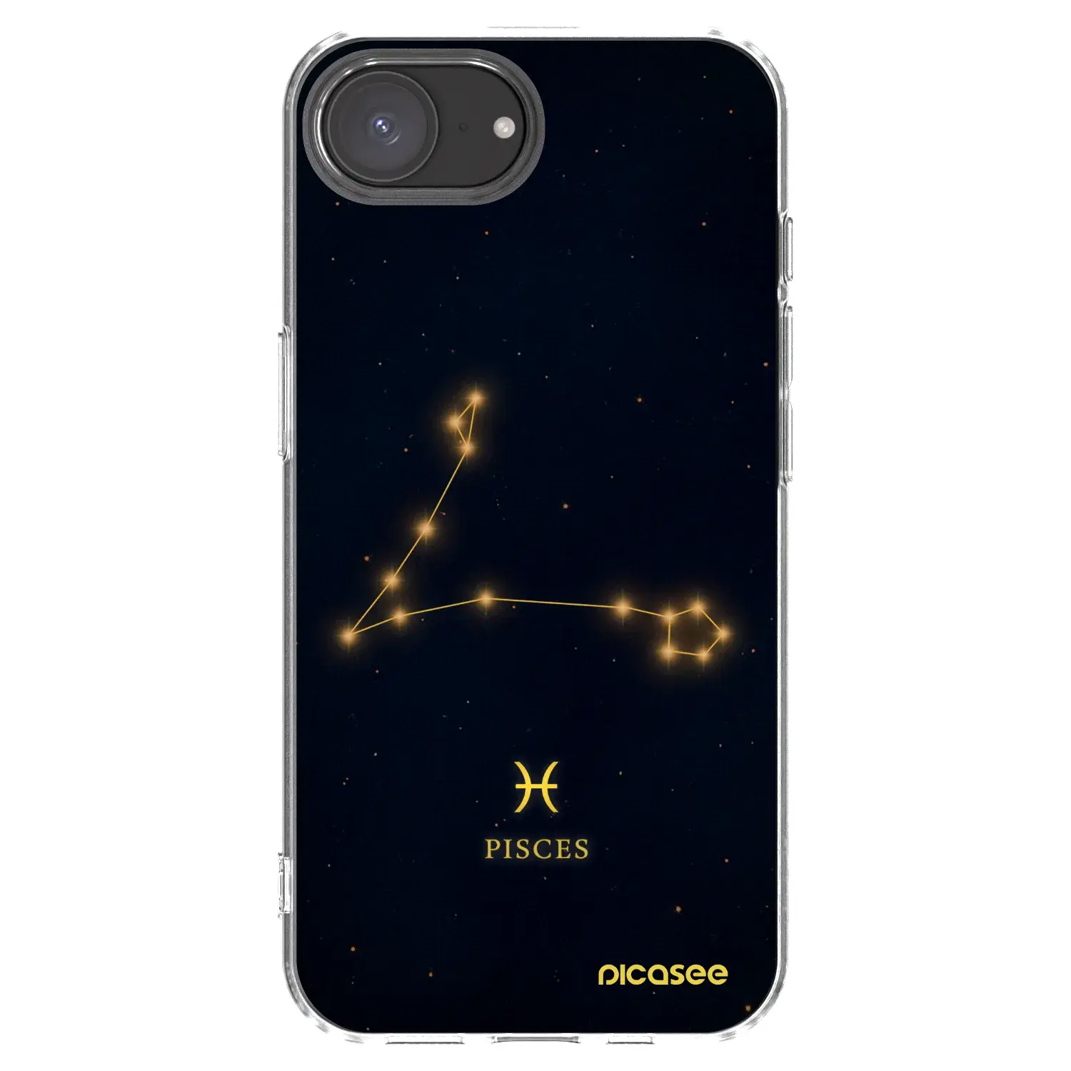 Silikonový průhledný obal pro Apple iPhone 16e - PISCES
