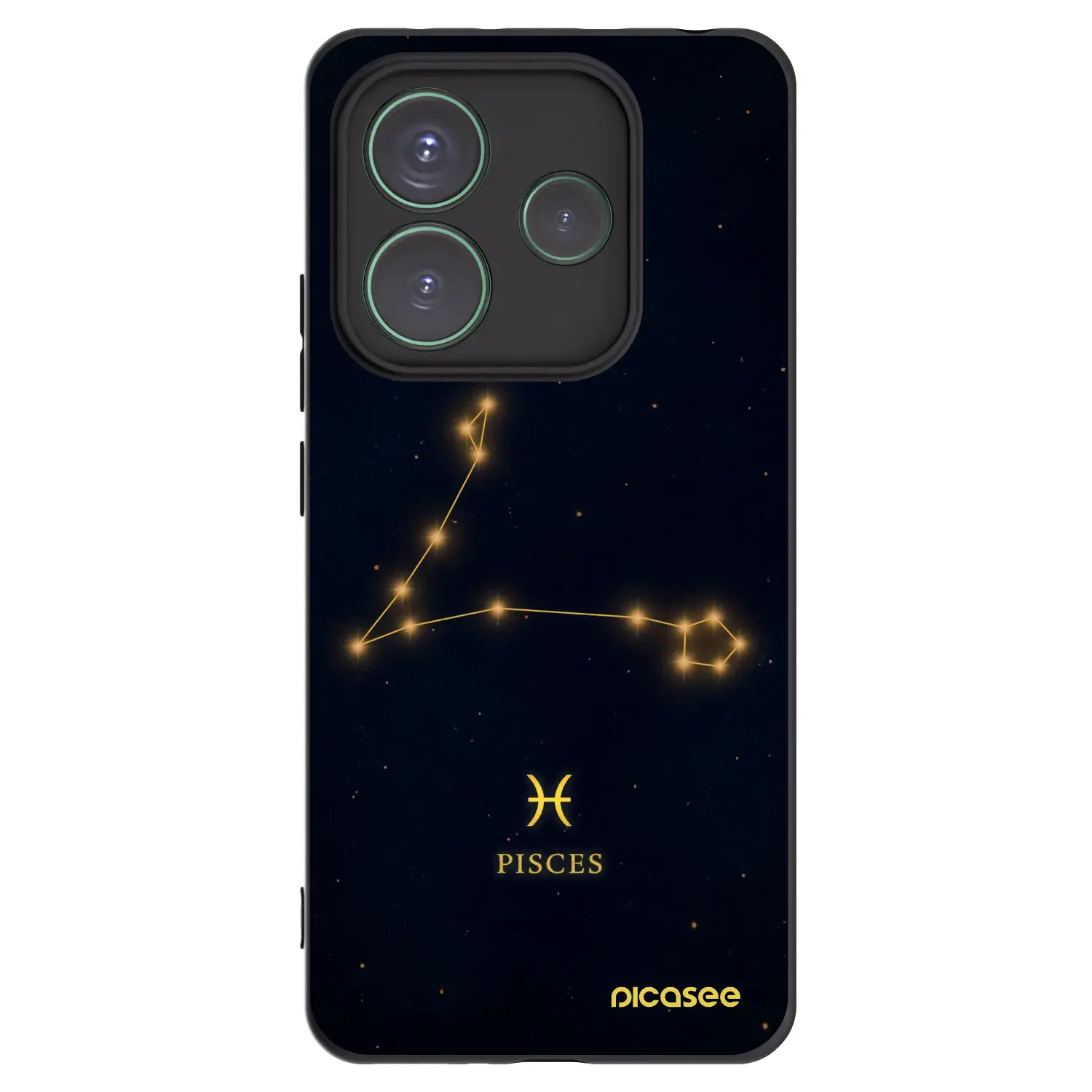 Silikonový černý obal pro Xiaomi Redmi Note 14 5G - PISCES