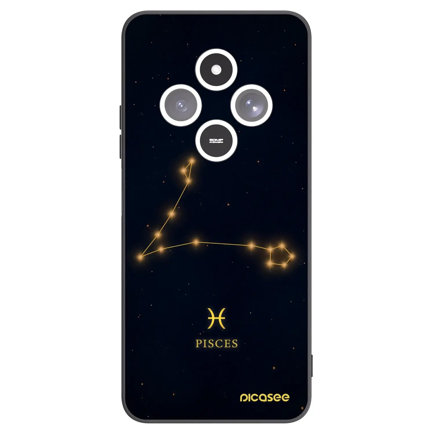 Silikonový černý obal pro Xiaomi Redmi 14C - PISCES
