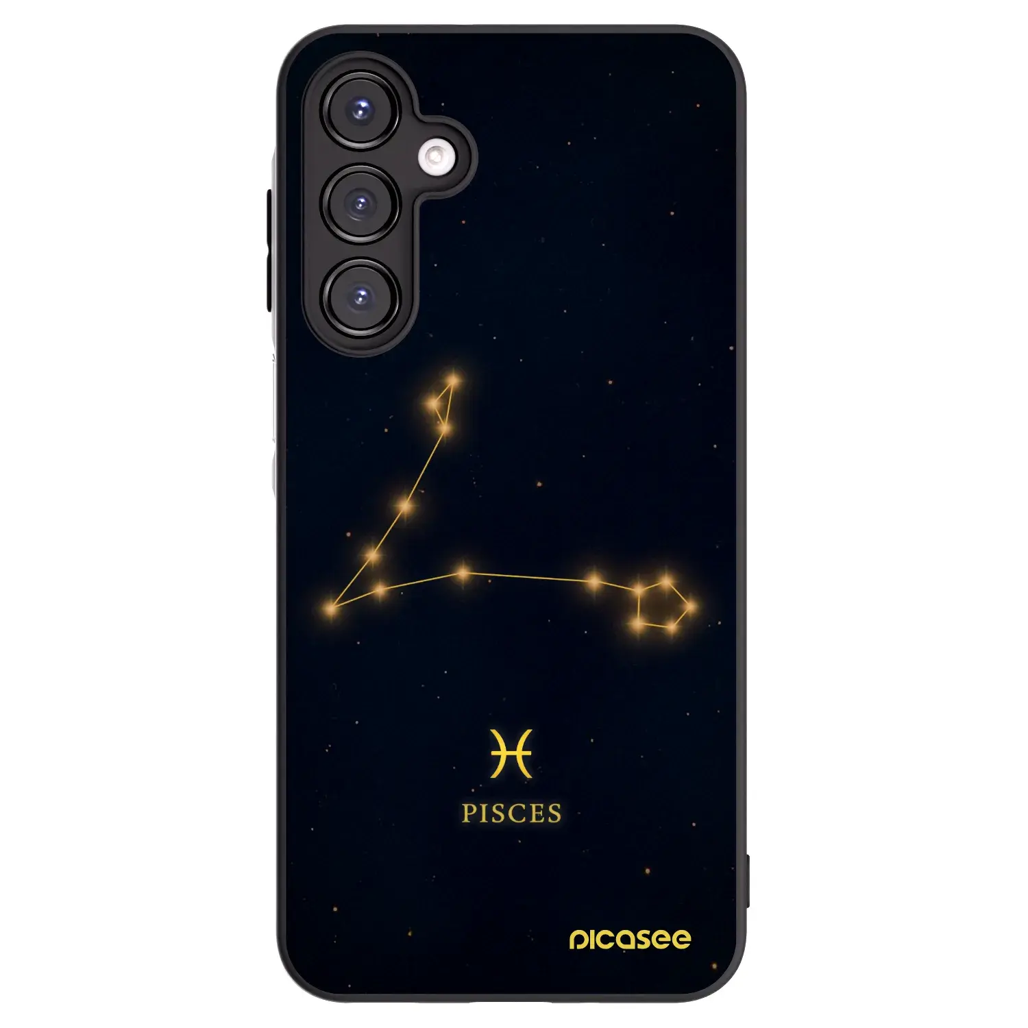 Silikonový černý obal pro Samsung Galaxy A16 5G - PISCES