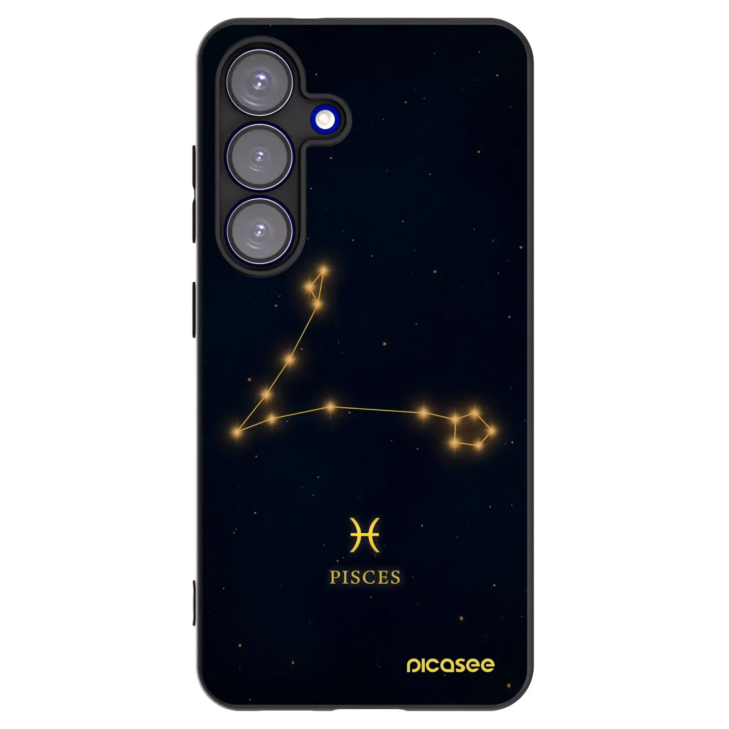 Silikonový černý obal pro Samsung Galaxy S25 5G - PISCES
