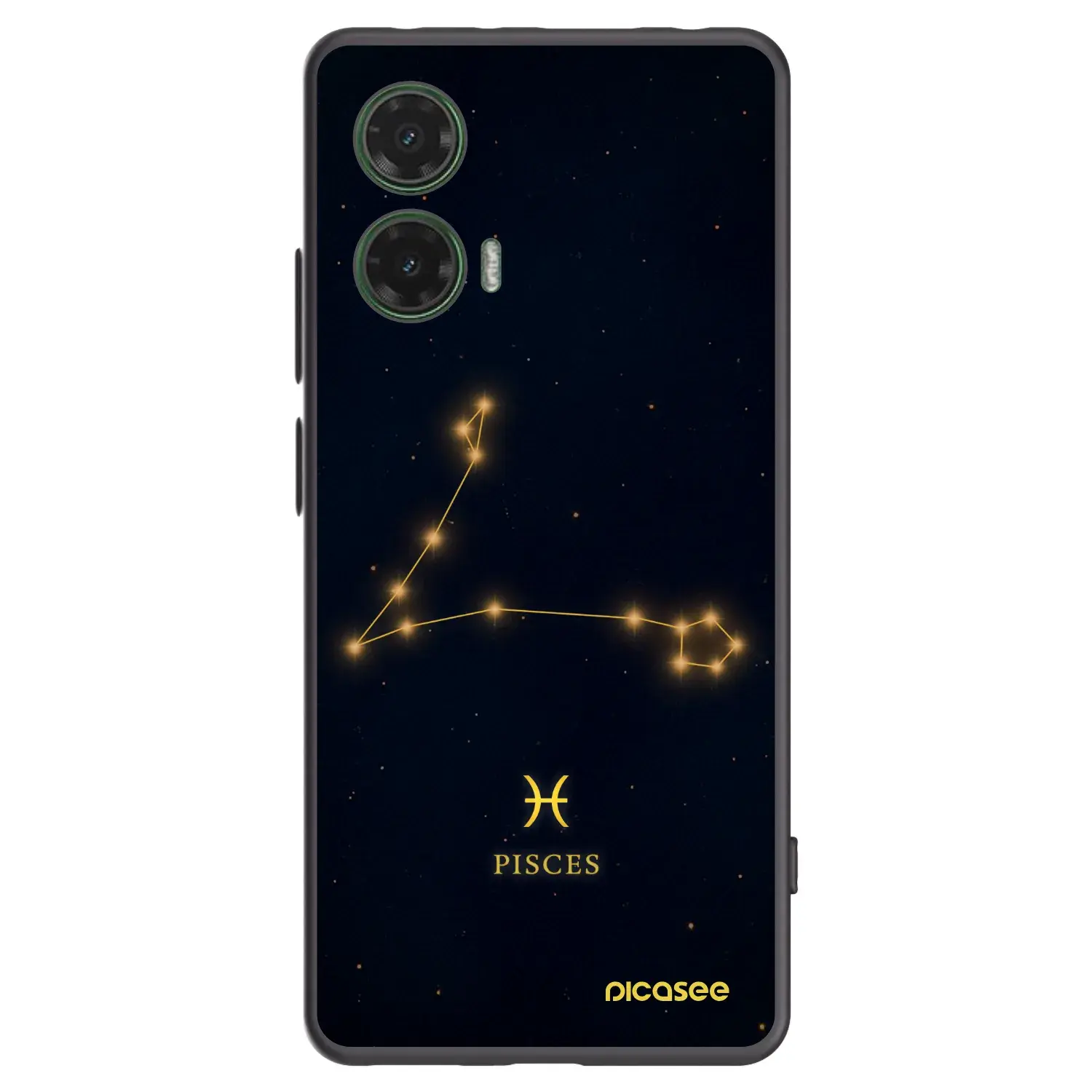 Silikonový černý obal pro Motorola Moto G35 5G - PISCES