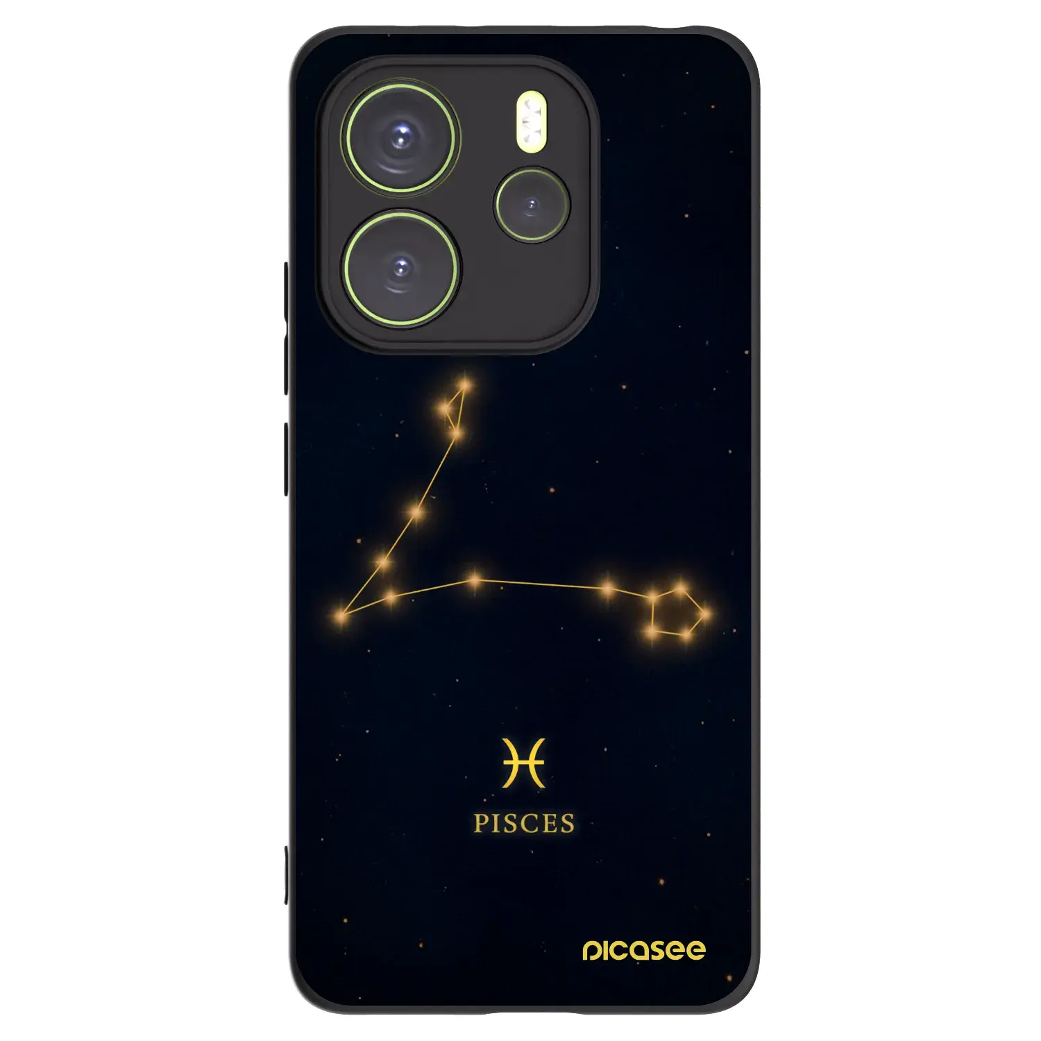 Silikonový černý obal pro Xiaomi Redmi Note 14 4G - PISCES