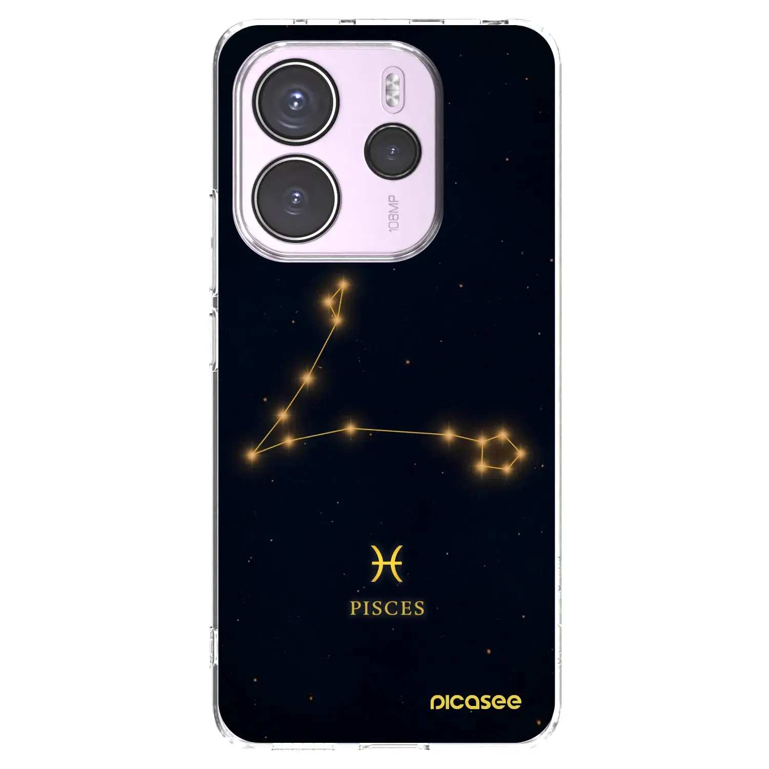 Silikonový průhledný obal pro Xiaomi Redmi Note 14 4G - PISCES