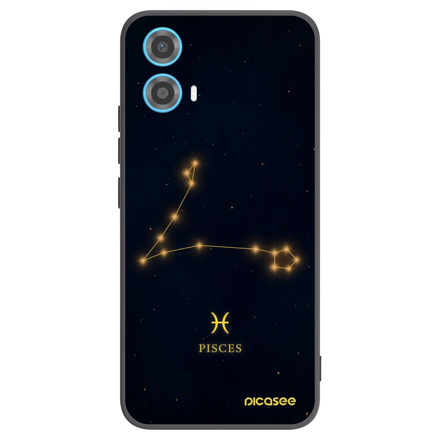 Silikonový černý obal pro Motorola Moto G34 5G - PISCES