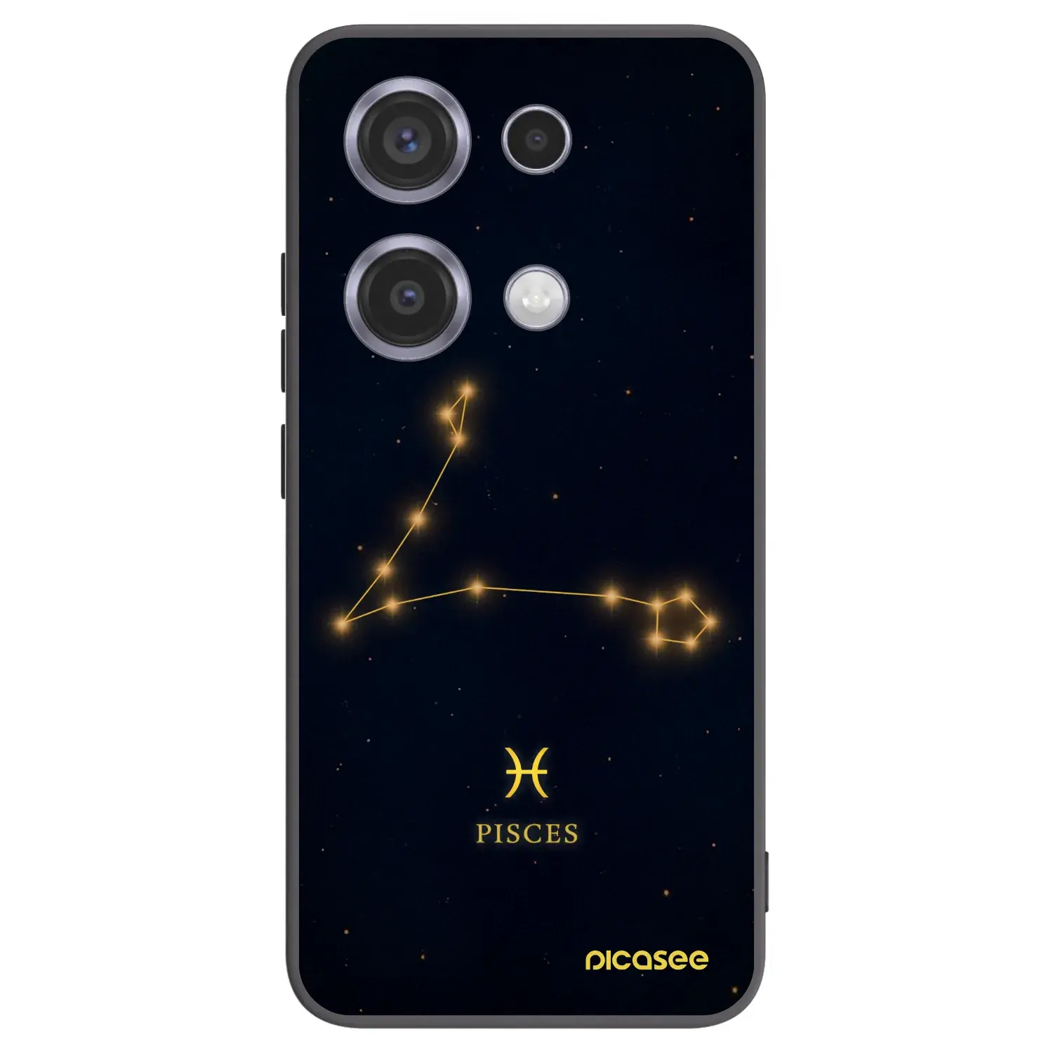 Silikonový černý obal pro Xiaomi Redmi Note 14S - PISCES