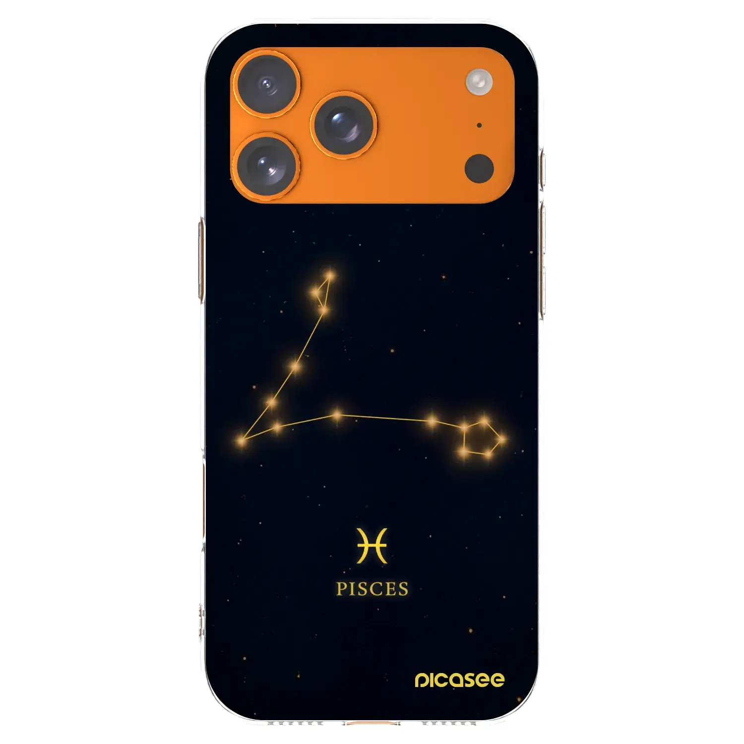 Silikonový průhledný obal pro Apple iPhone 17 Pro Max - PISCES