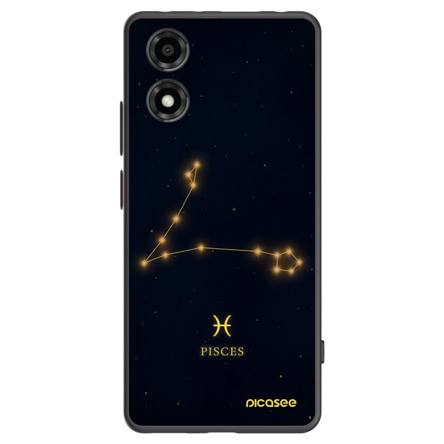Silikonový černý obal pro Motorola Moto E14 - PISCES