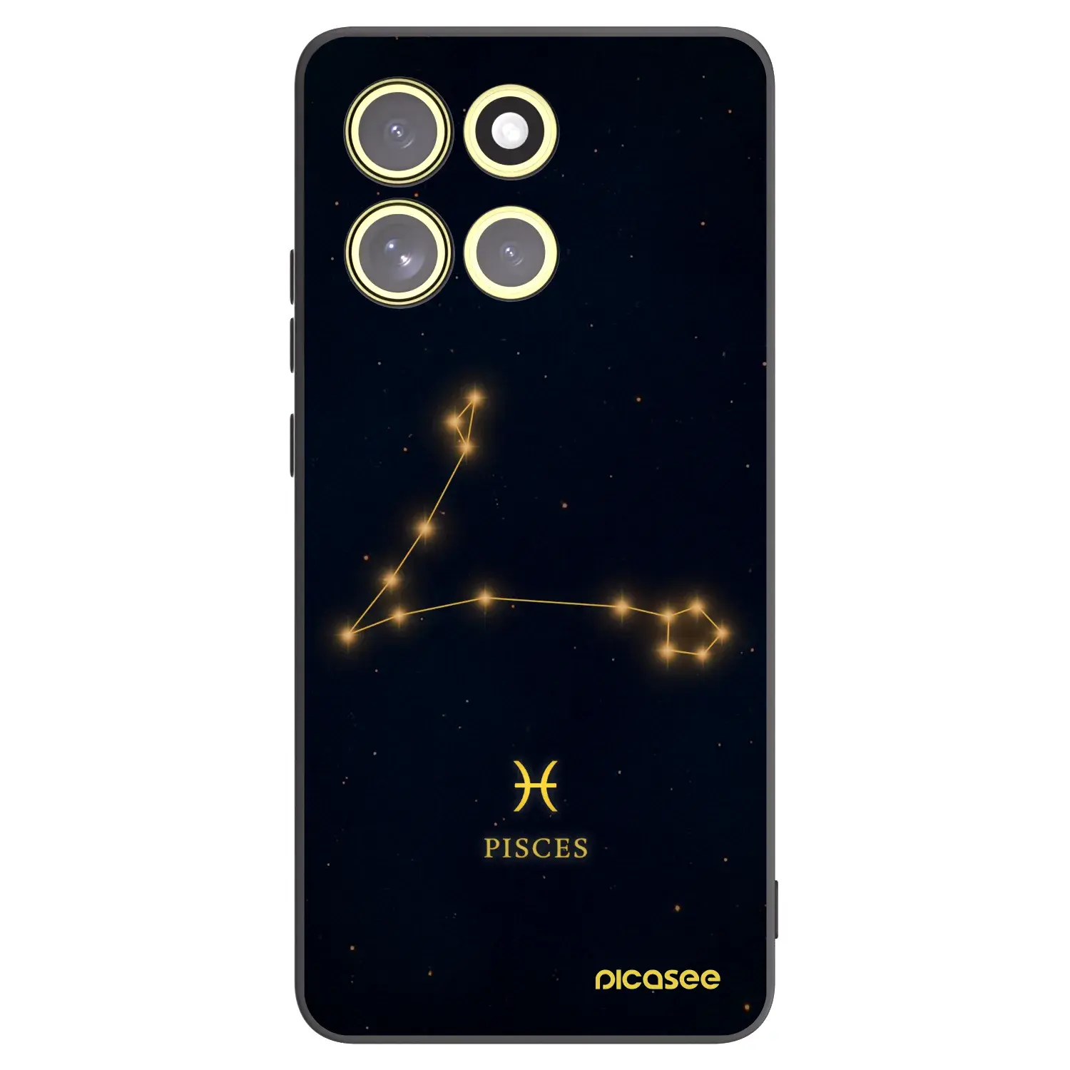 Silikonový černý obal pro Motorola Moto G86 5G - PISCES