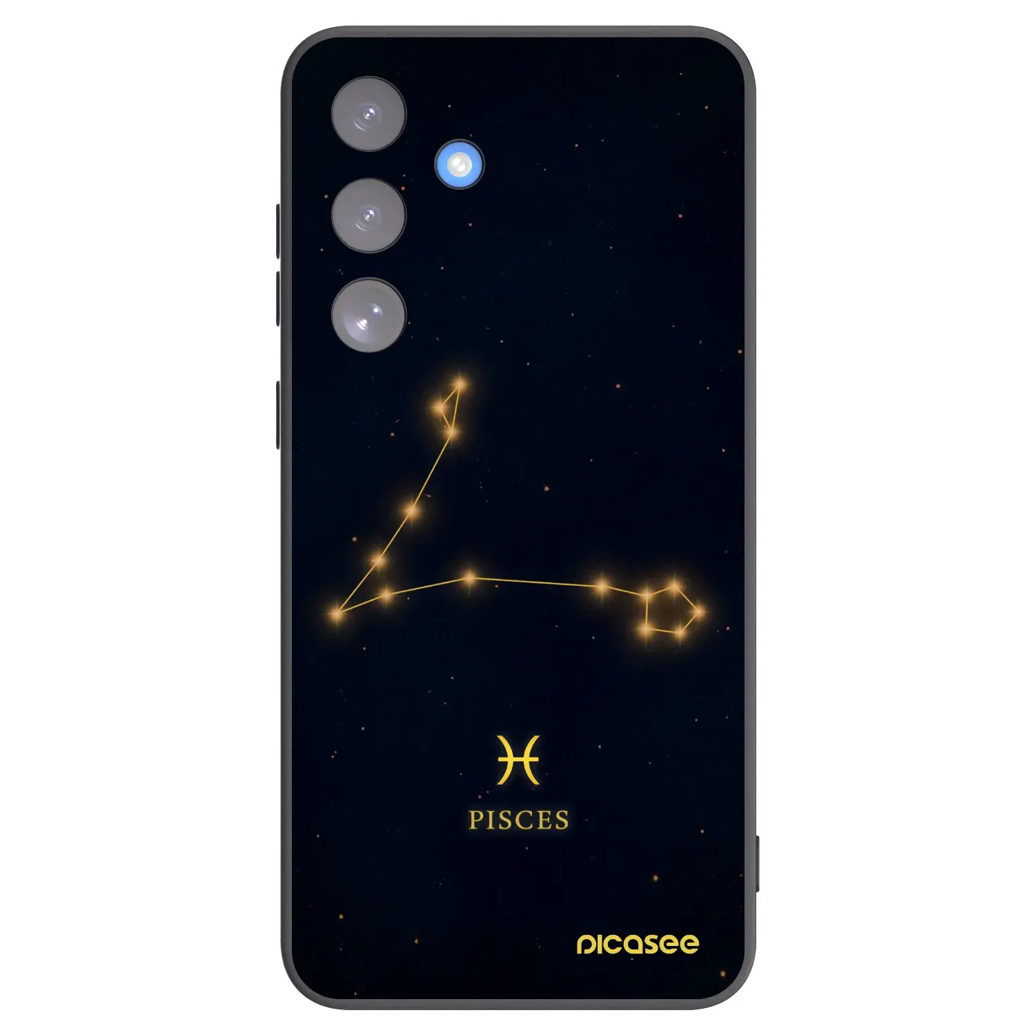 Silikonový černý obal pro Samsung Galaxy S25 FE 5G - PISCES