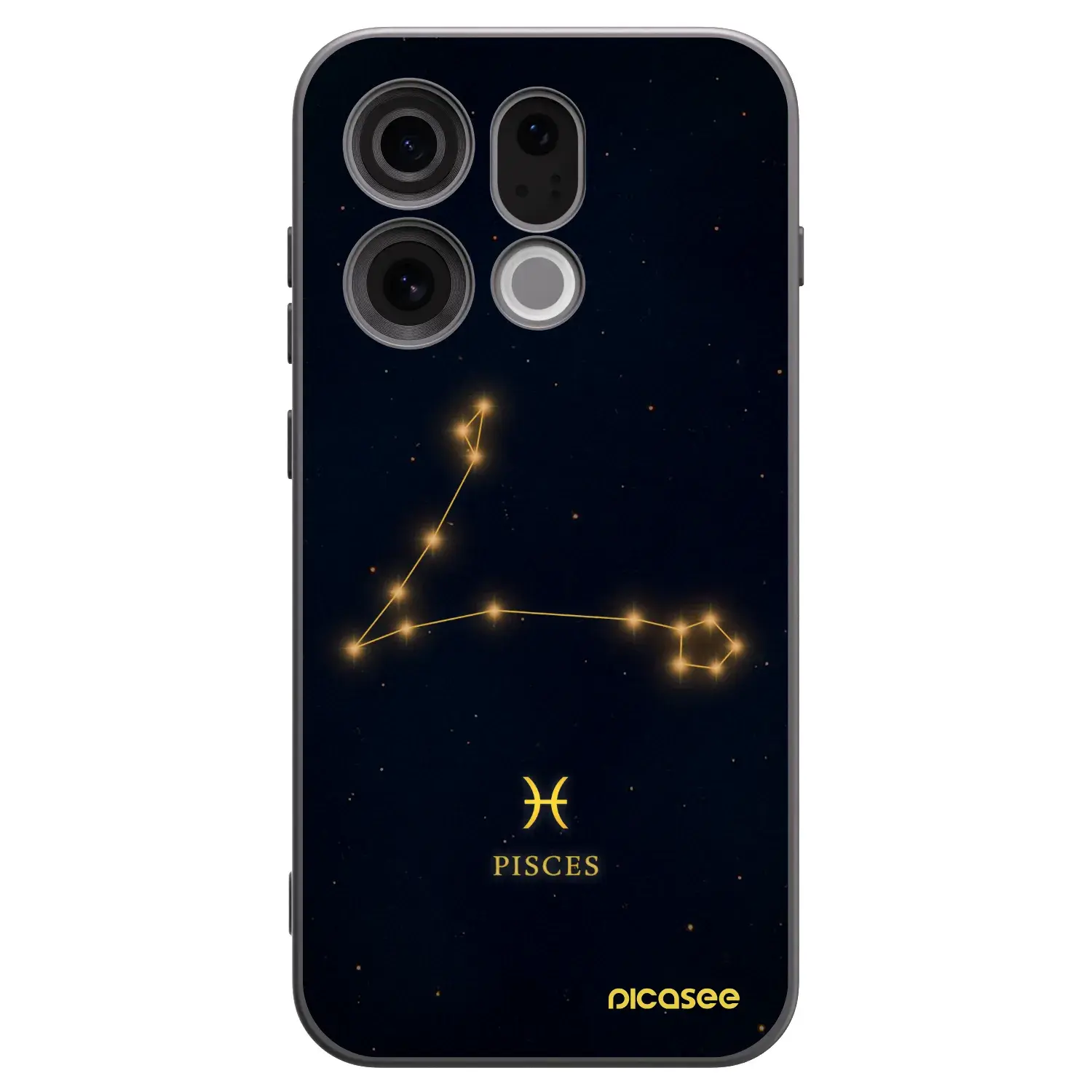 Silikonový černý obal pro OPPO Find X9 - PISCES
