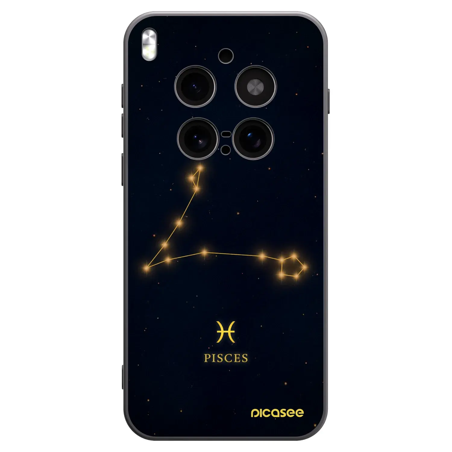 Silikonový černý obal pro Vivo X300 Pro - PISCES