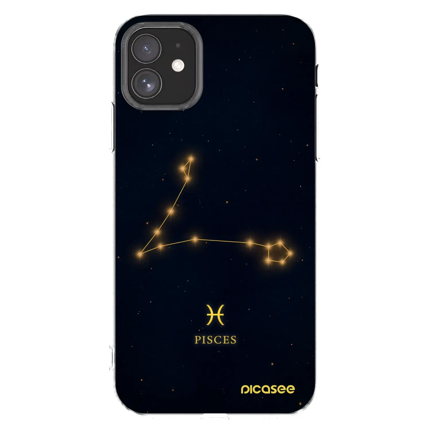 Silikonový průhledný obal pro Apple iPhone 11 - PISCES