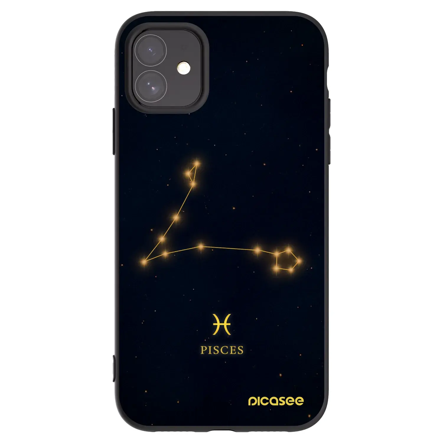 Silikonový černý obal pro Apple iPhone 11 - PISCES