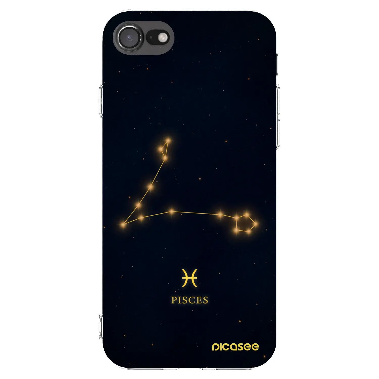 Silikonový průhledný obal pro Apple iPhone SE 2020 - PISCES