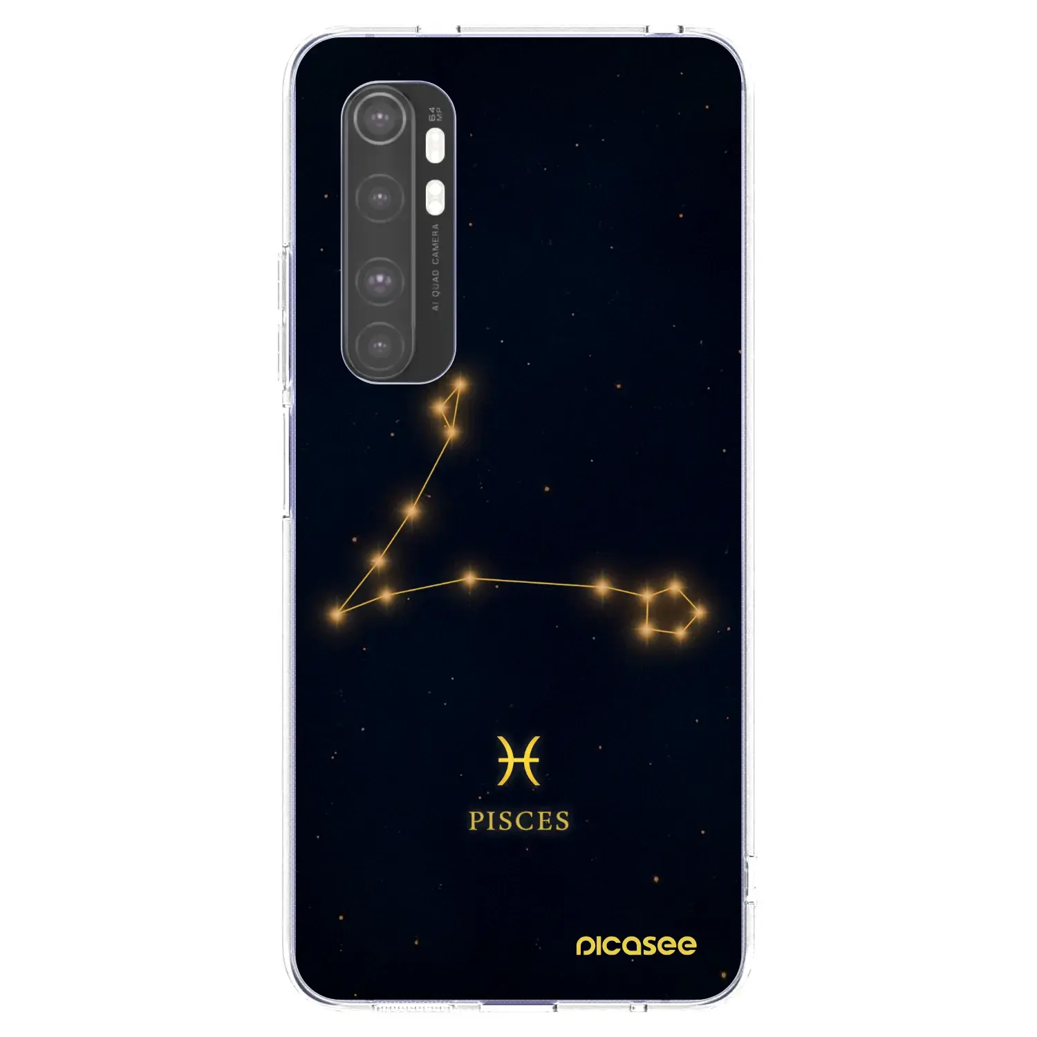 Silikonový průhledný obal pro Xiaomi Mi Note 10 Lite - PISCES