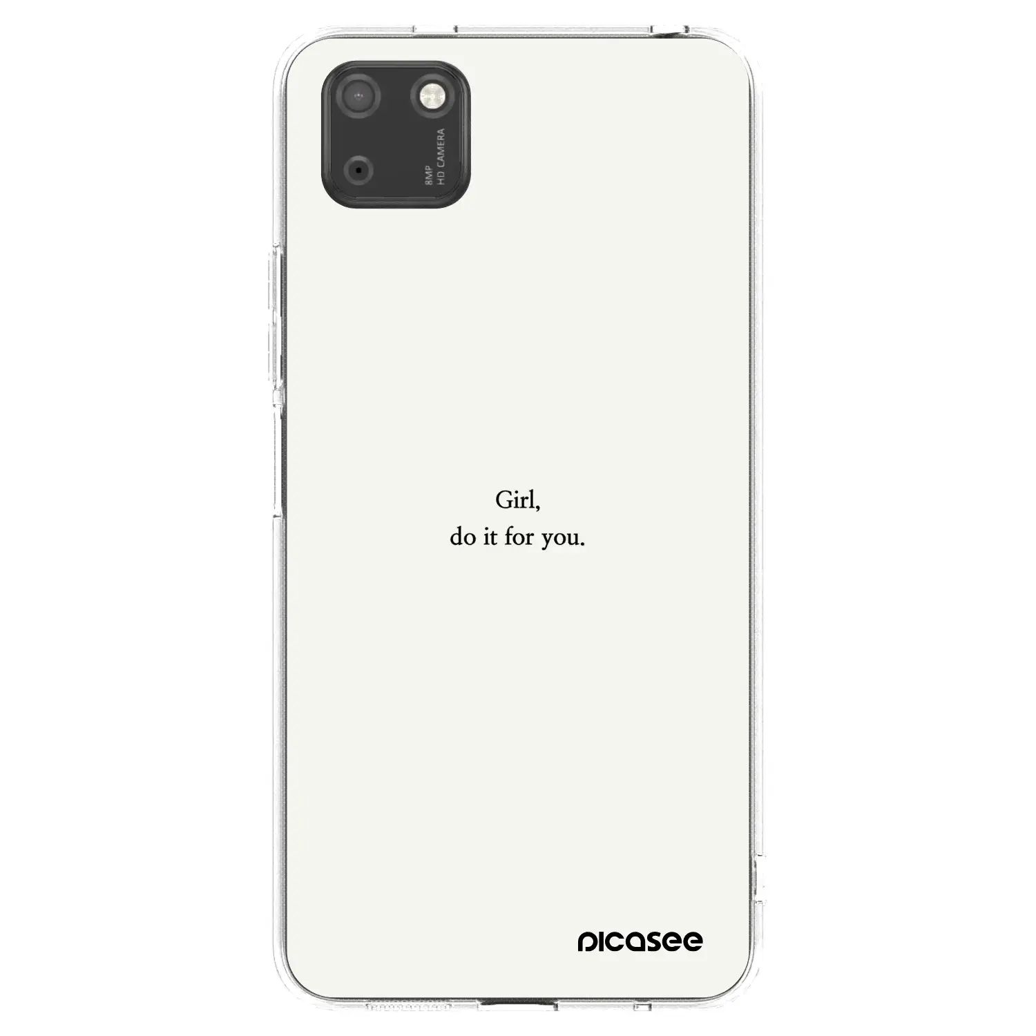 Silikonový průhledný obal pro Huawei Y5P - Girl, do it for you