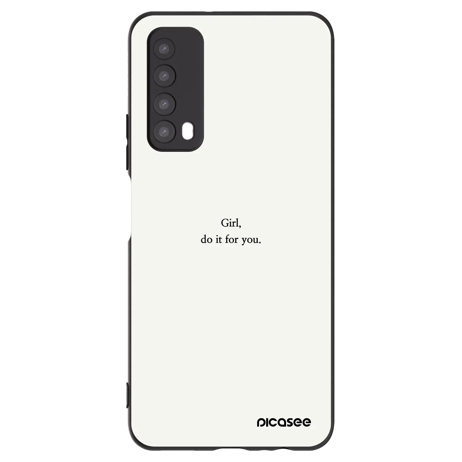 Silikonový černý obal pro Huawei P Smart 2021 - Girl, do it for you