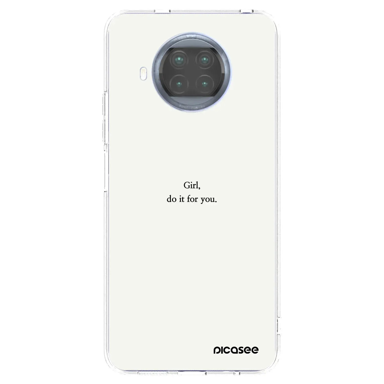 Silikonový průhledný obal pro Xiaomi Mi 10T Lite - Girl, do it for you