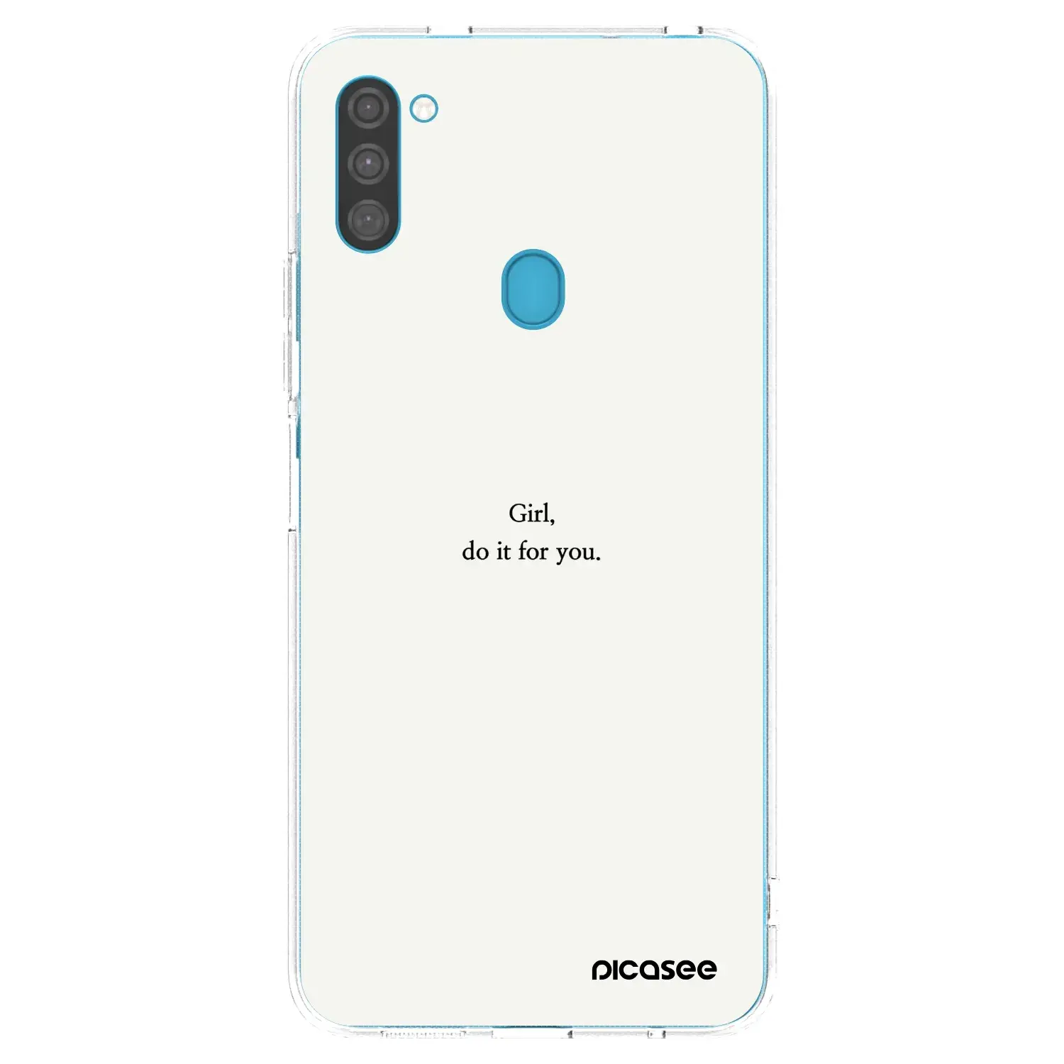 Silikonový průhledný obal pro Samsung Galaxy M11 - Girl, do it for you