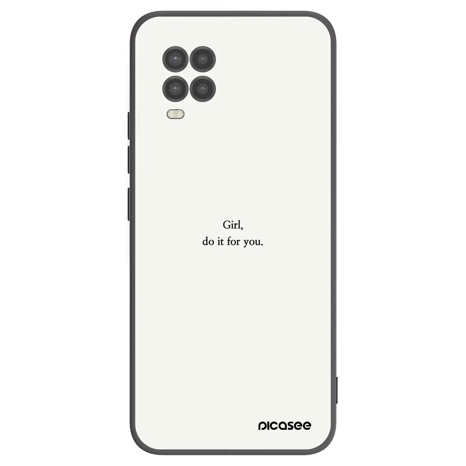 Silikonový černý obal pro Xiaomi Mi 10 Lite - Girl, do it for you