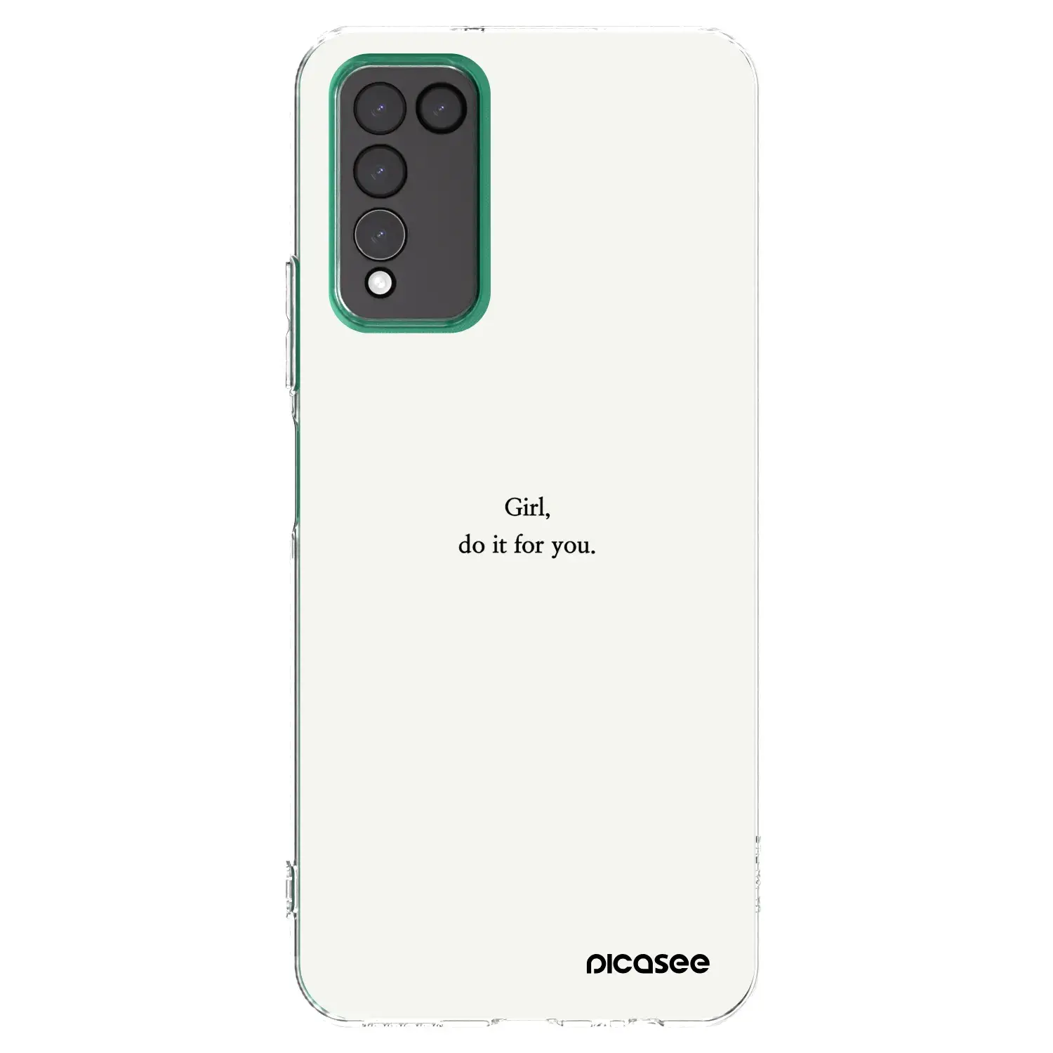 Silikonový průhledný obal pro Honor 10X Lite - Girl, do it for you