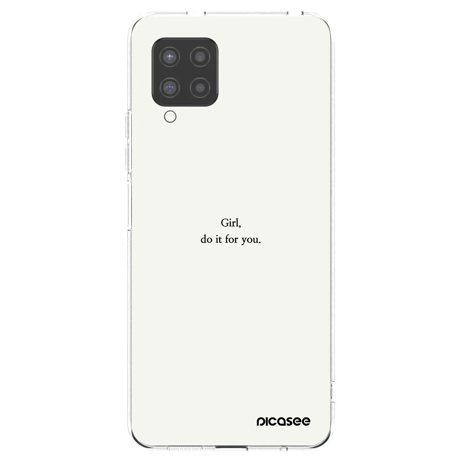 Silikonový průhledný obal pro Samsung Galaxy A42 A426B - Girl, do it for you