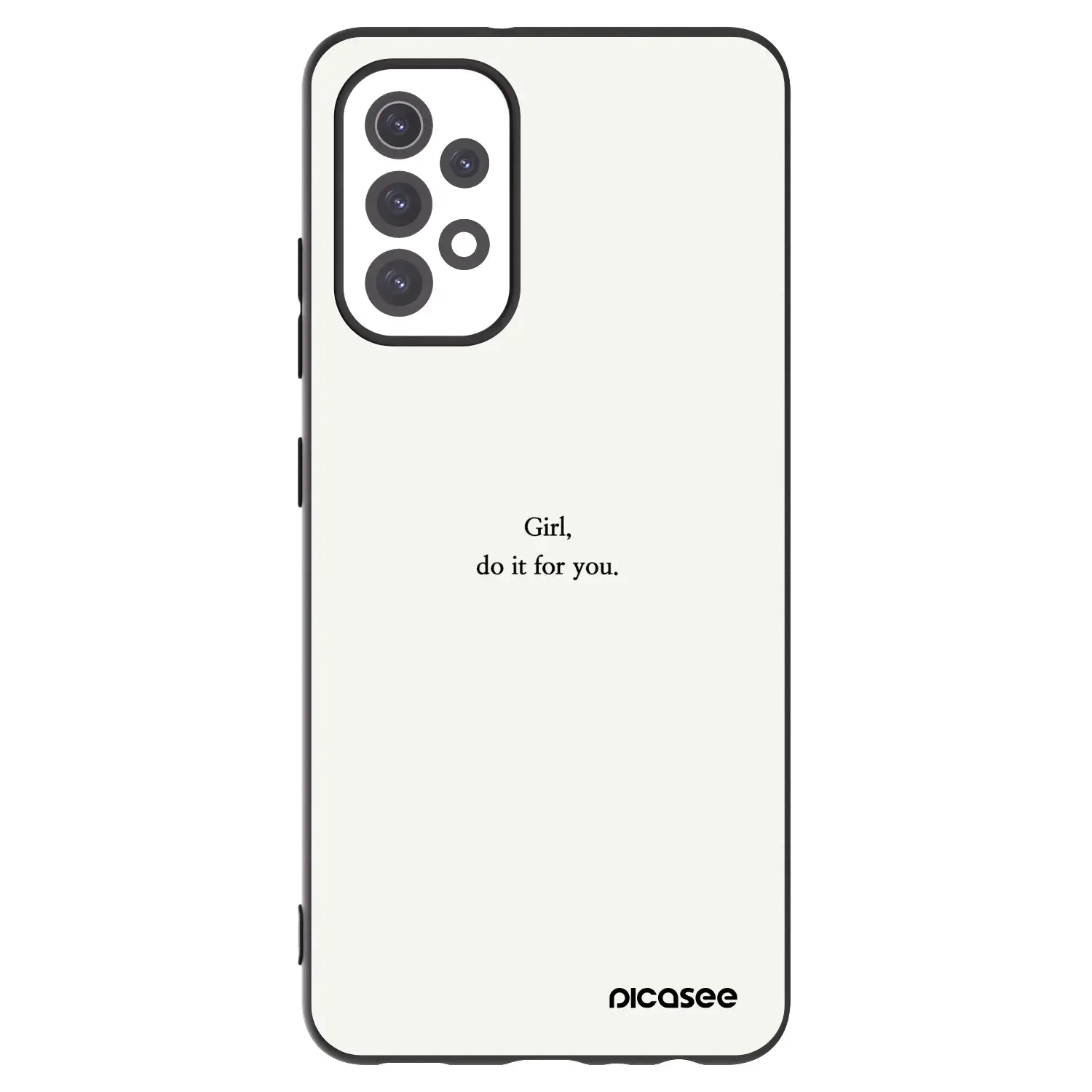 Silikonový černý obal pro Samsung Galaxy A32 5G A326B - Girl, do it for you