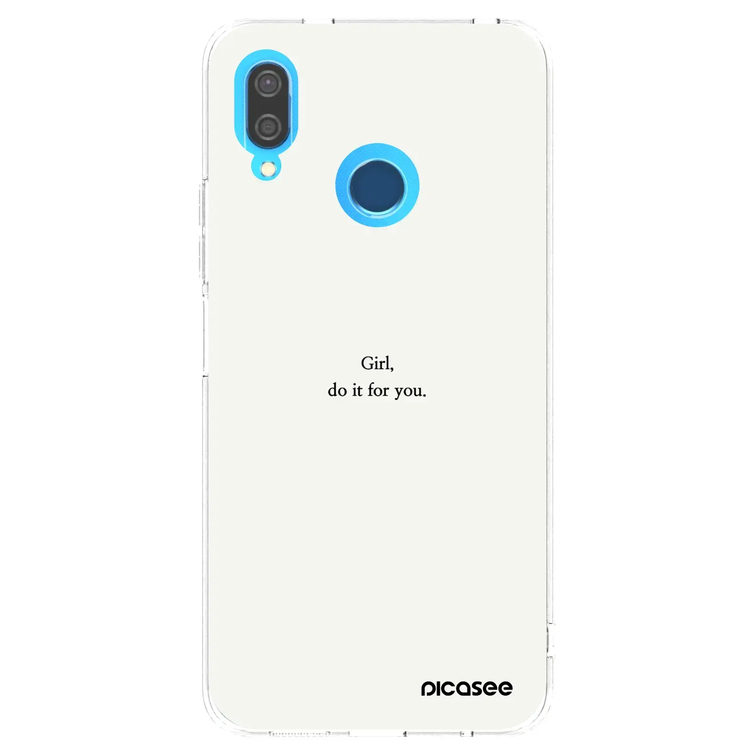 Silikonový průhledný obal pro Huawei P20 Lite - Girl, do it for you