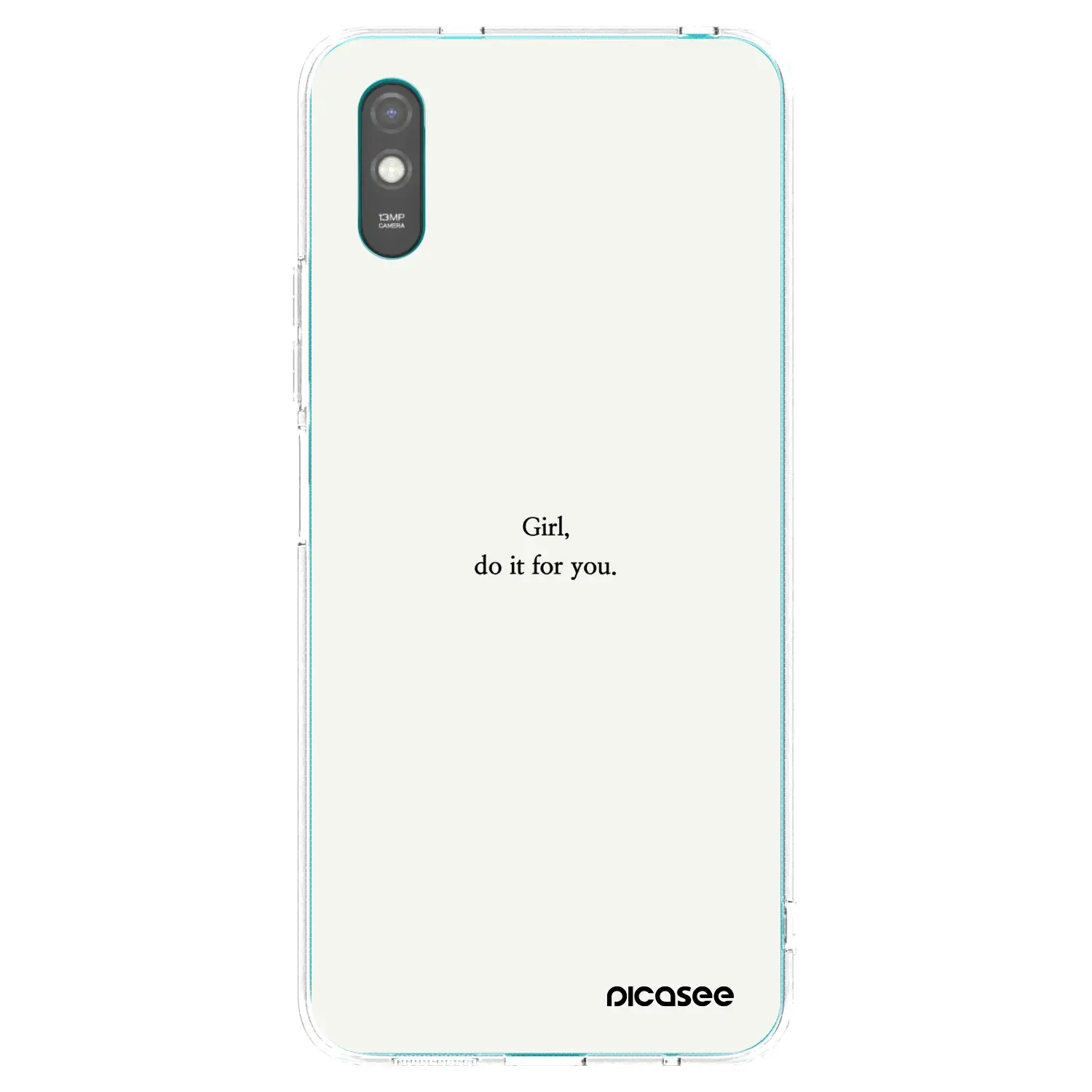 Silikonový průhledný obal pro Xiaomi Redmi 9AT - Girl, do it for you