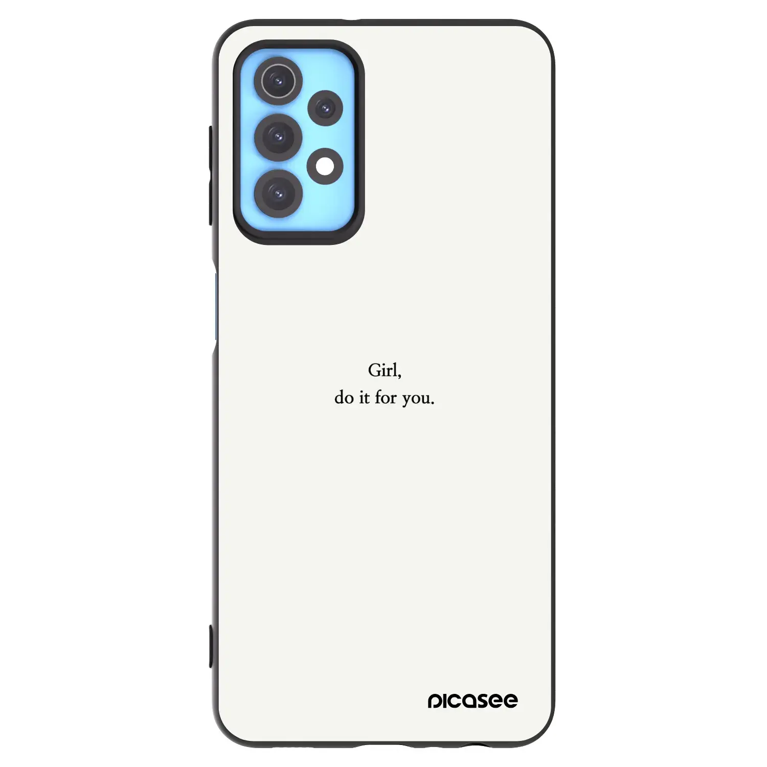 Silikonový černý obal pro Samsung Galaxy A32 4G SM-A325F - Girl, do it for you