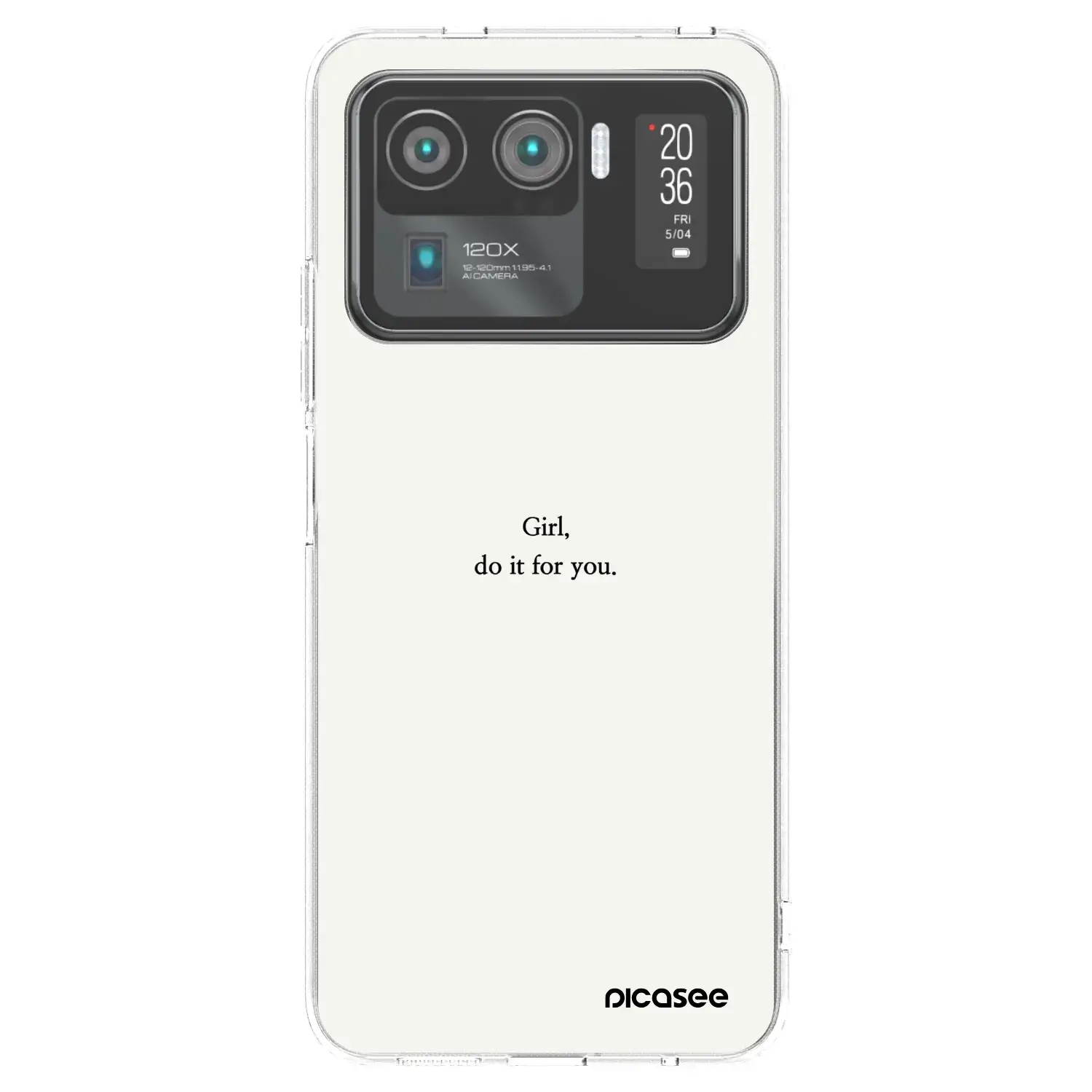 Silikonový průhledný obal pro Xiaomi Mi 11 Ultra - Girl, do it for you