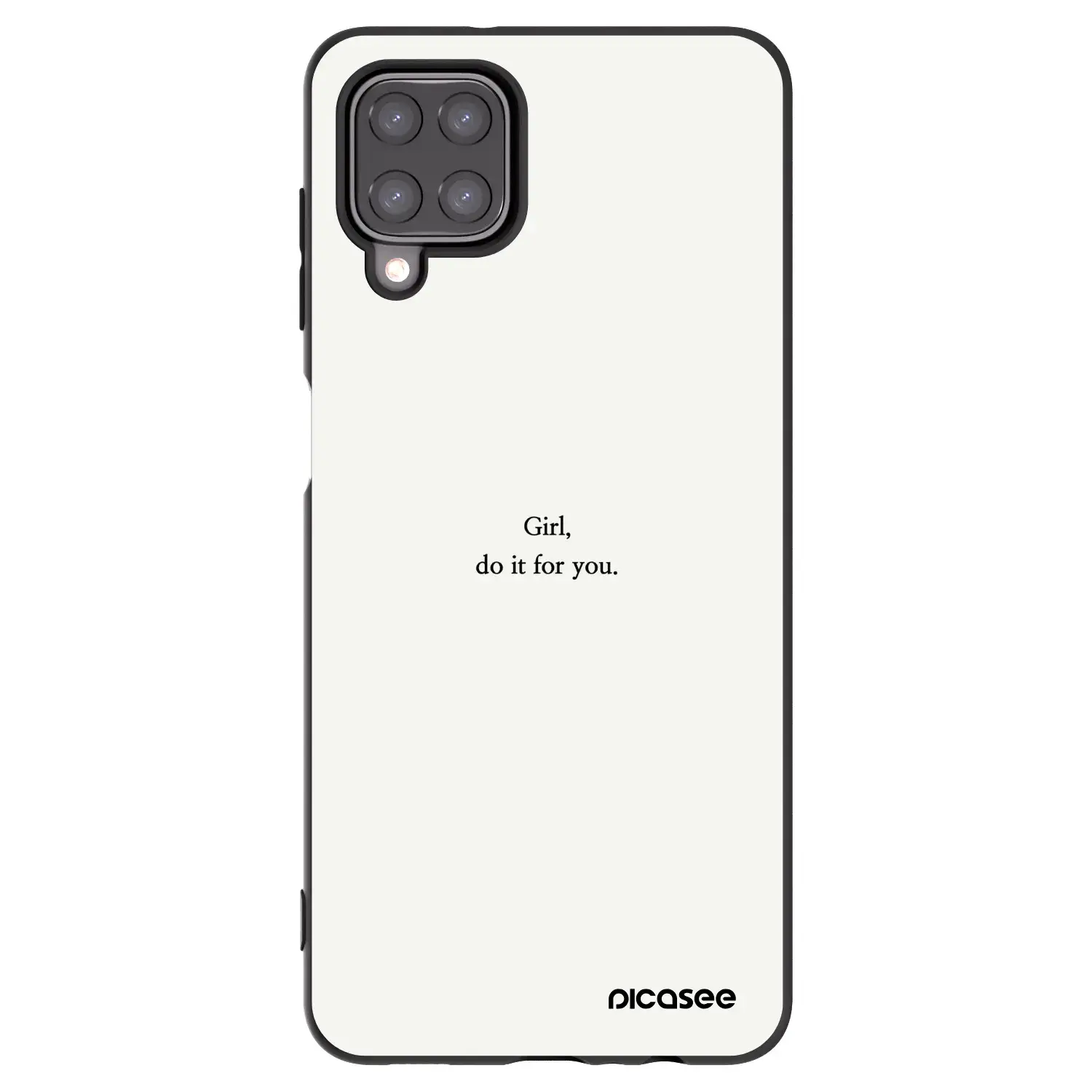 Silikonový černý obal pro Samsung Galaxy M12 M127F - Girl, do it for you