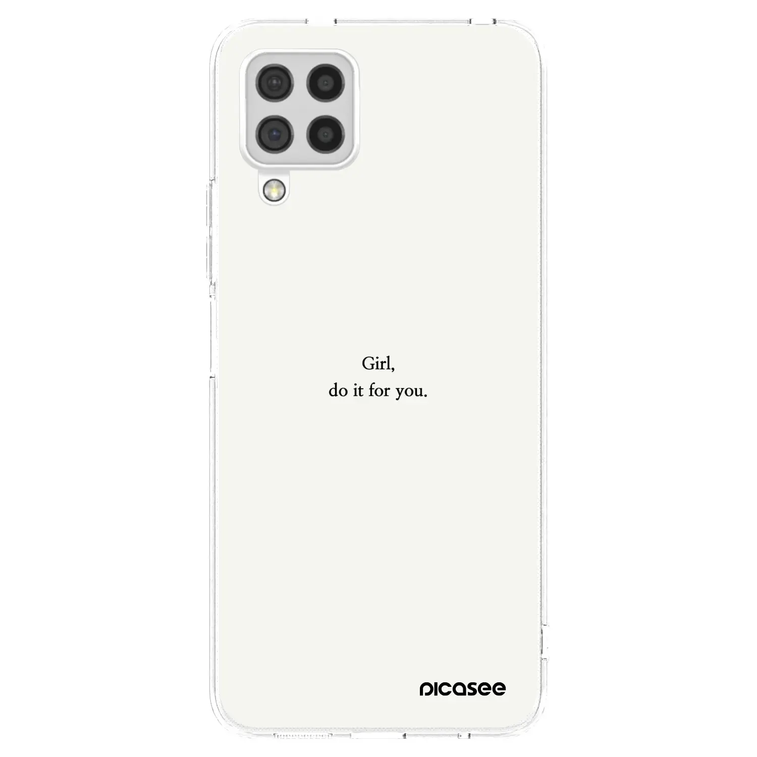 Silikonový průhledný obal pro Samsung Galaxy A22 A225F 4G - Girl, do it for you