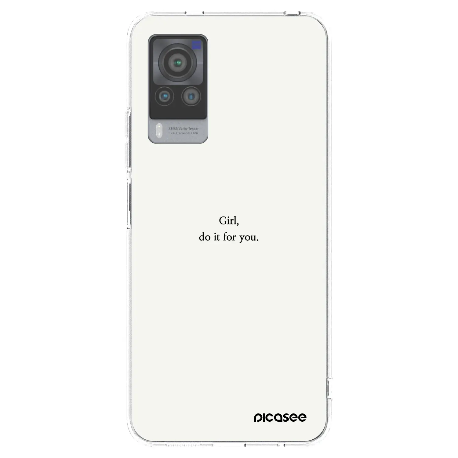 Silikonový průhledný obal pro Vivo X60 Pro 5G - Girl, do it for you