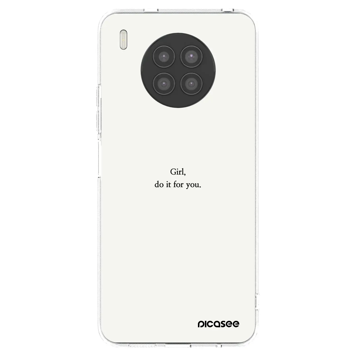 Silikonový průhledný obal pro Huawei Nova 8i - Girl, do it for you
