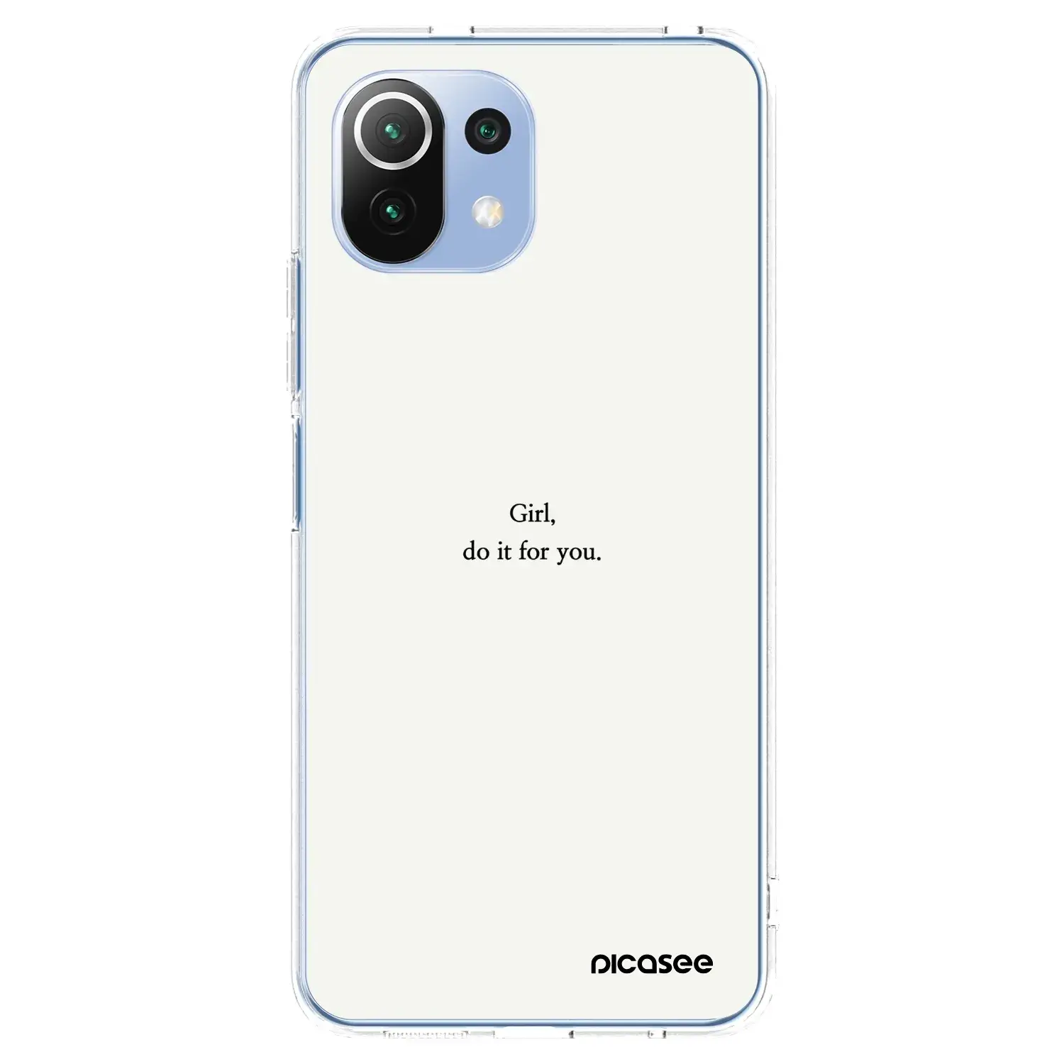 Silikonový průhledný obal pro Xiaomi 11 Lite 5G NE - Girl, do it for you