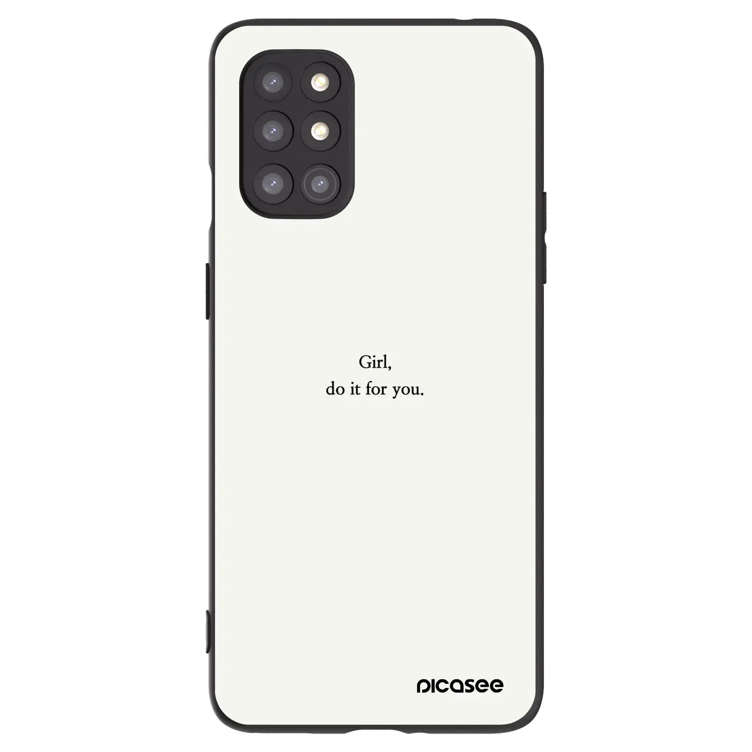 Silikonový černý obal pro OnePlus 8T - Girl, do it for you