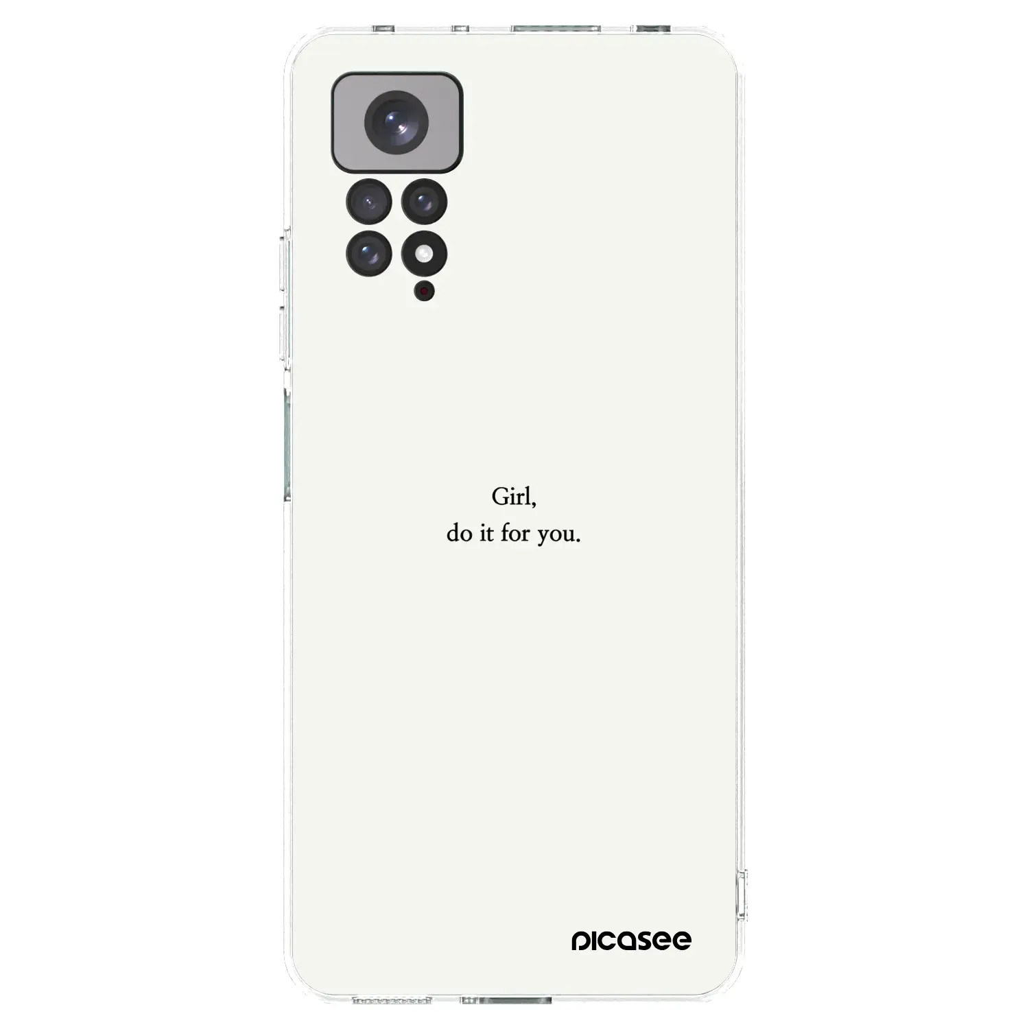Silikonový průhledný obal pro Xiaomi Redmi Note 11 - Girl, do it for you