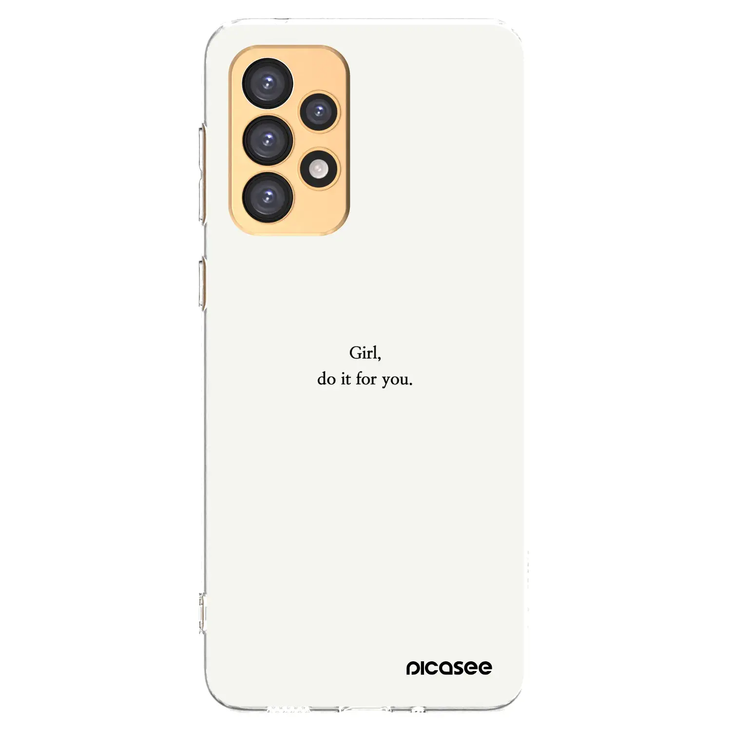Silikonový průhledný obal pro Samsung Galaxy A33 5G A336 - Girl, do it for you