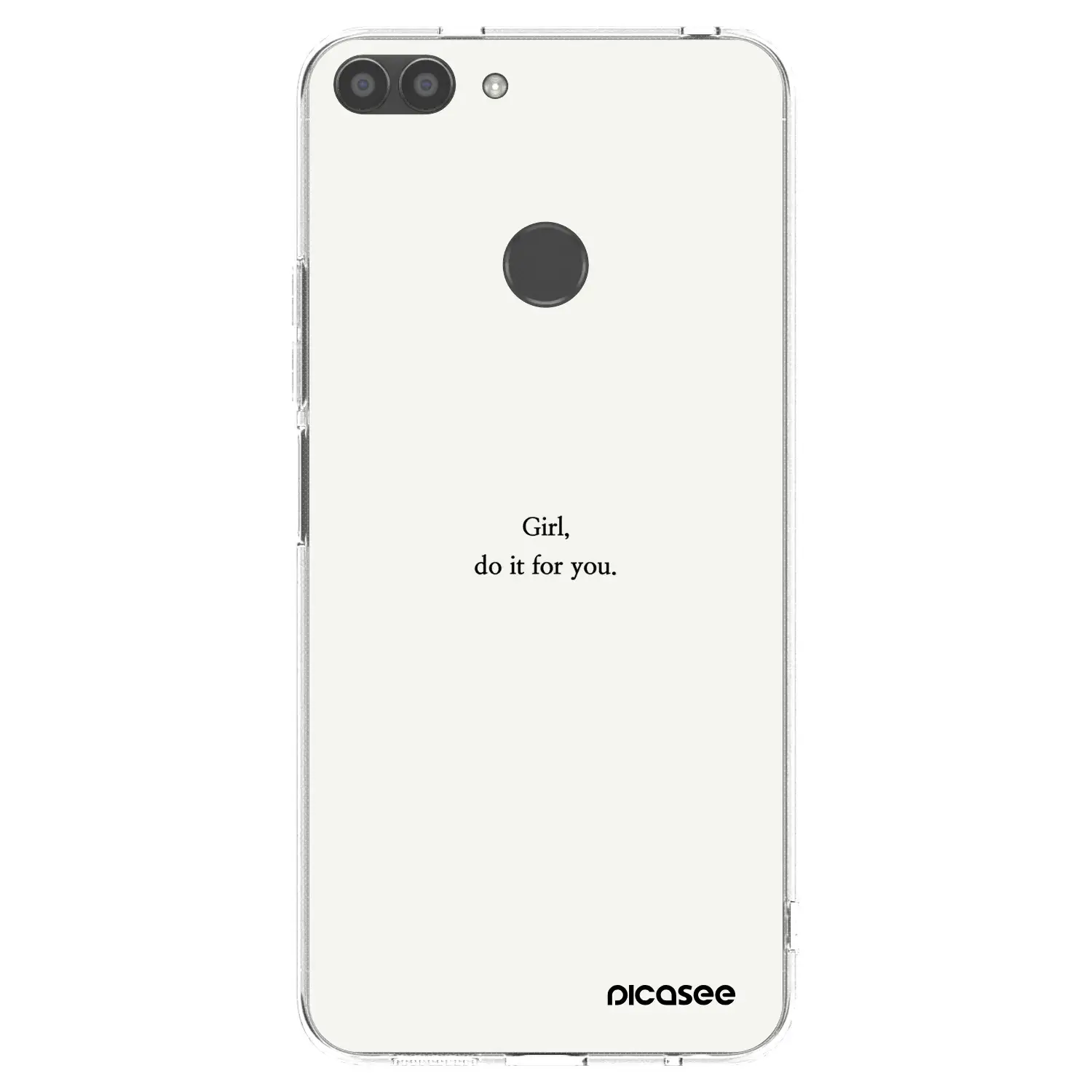 Silikonový průhledný obal pro Huawei P Smart - Girl, do it for you