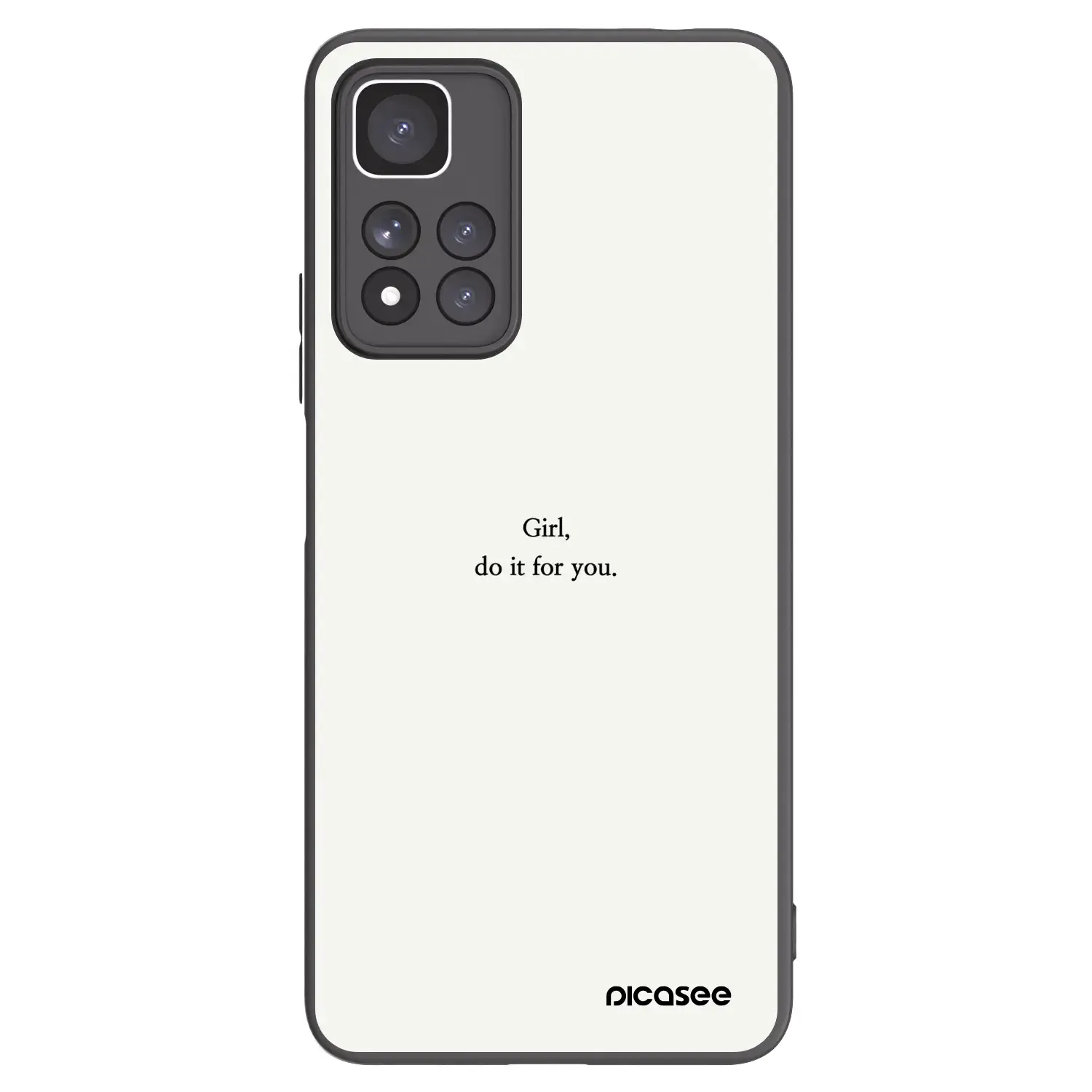 Silikonový černý obal pro Xiaomi Redmi Note 11 Pro+ 5G - Girl, do it for you