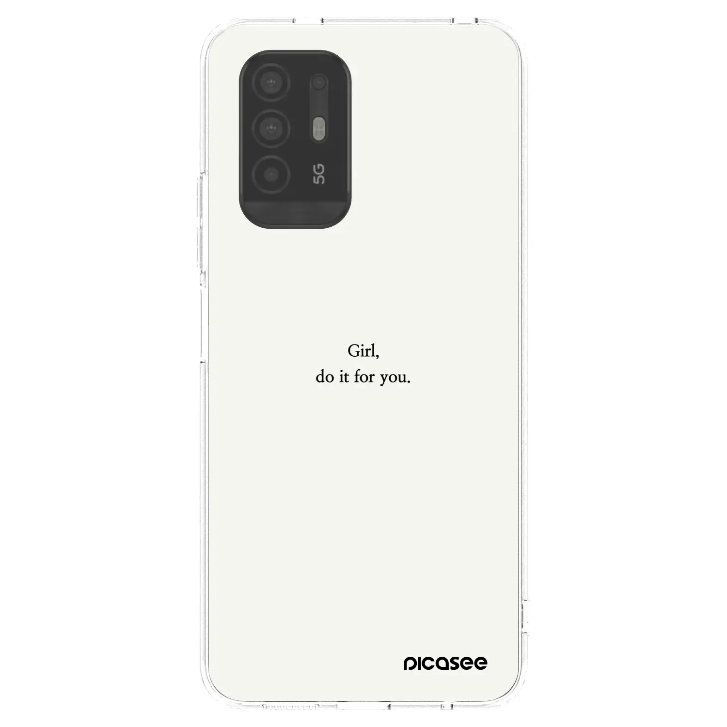Silikonový průhledný obal pro OPPO A94 5G - Girl, do it for you