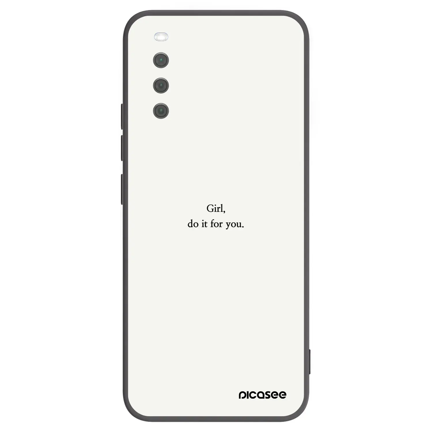 Silikonový černý obal pro Sony Xperia 10 III - Girl, do it for you